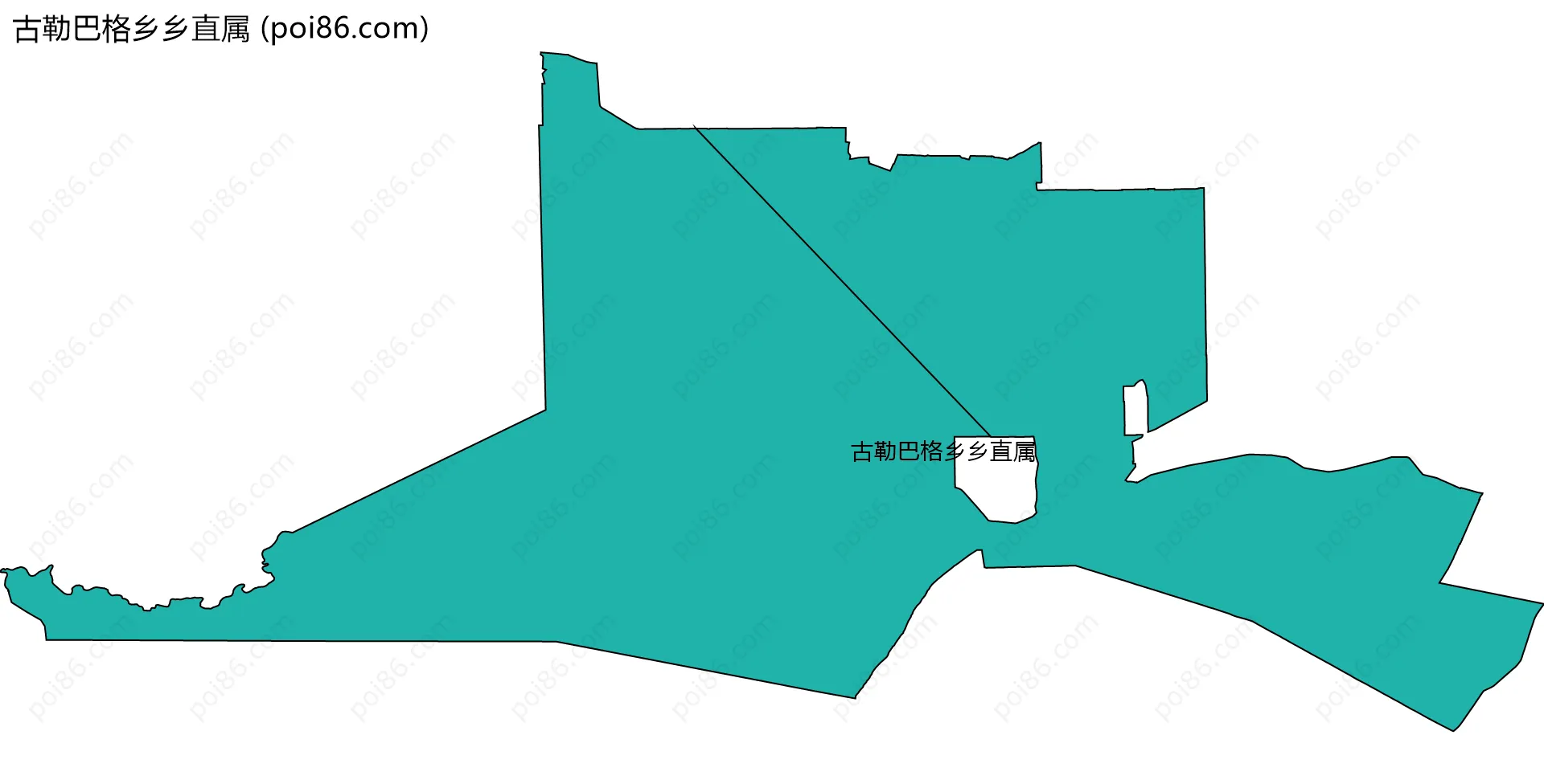 古勒巴格乡乡直属边界地图