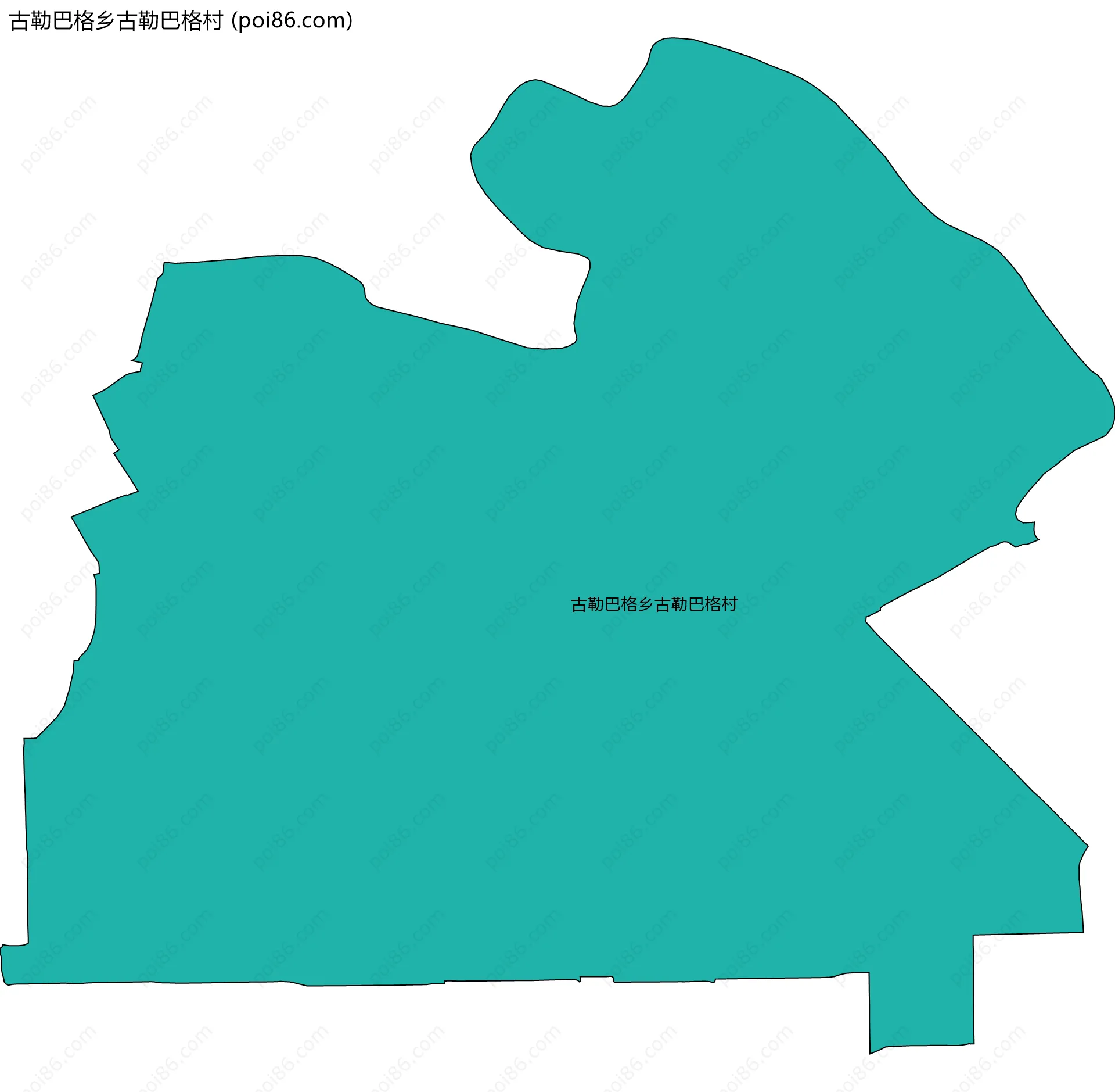 古勒巴格乡古勒巴格村边界地图