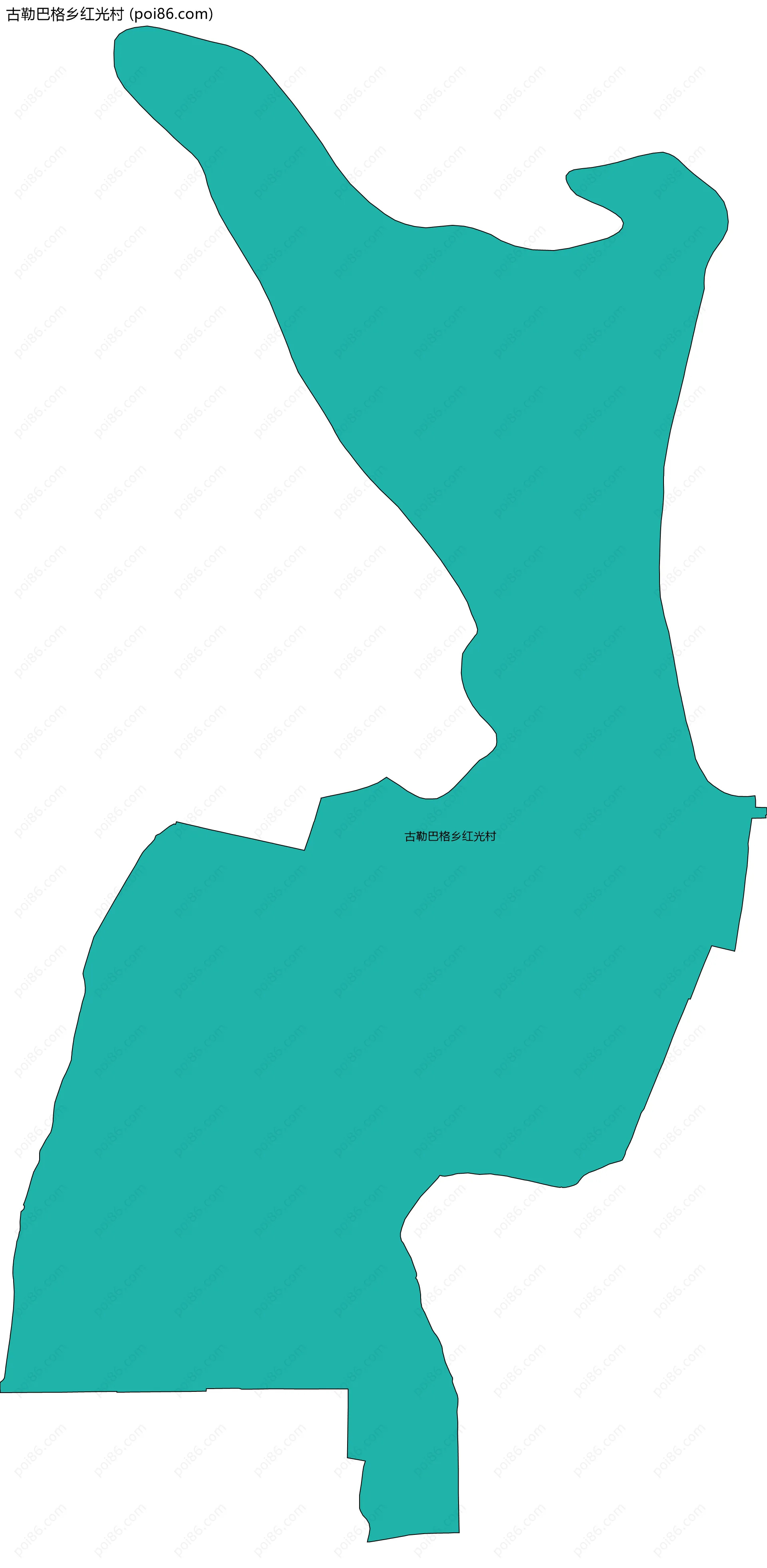 古勒巴格乡红光村边界地图