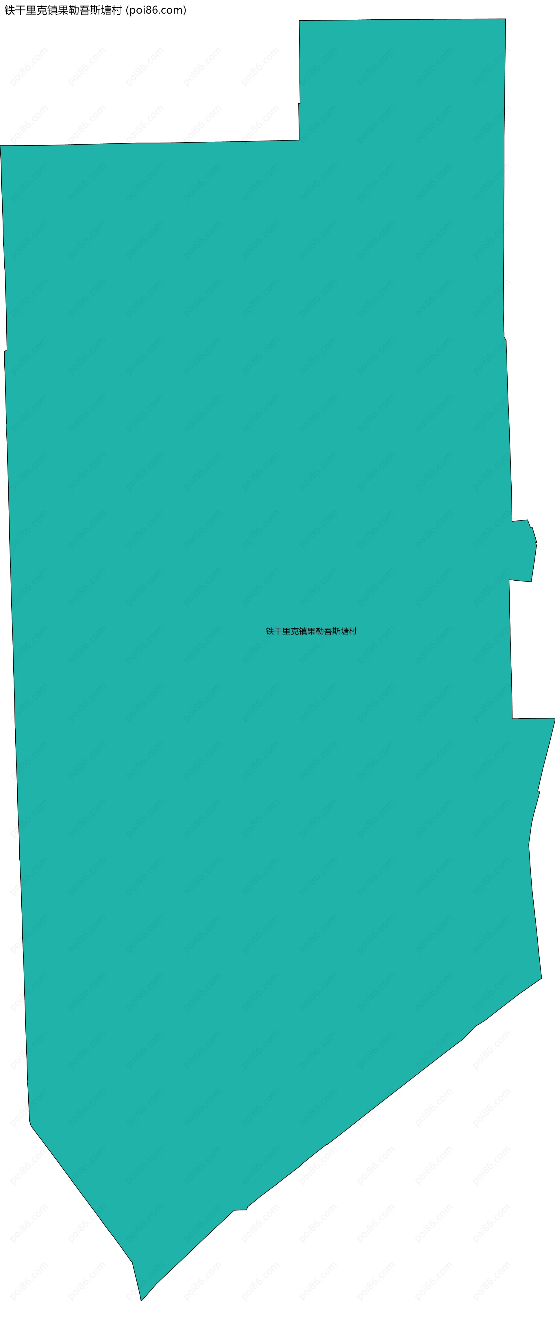 铁干里克镇果勒吾斯塘村边界地图