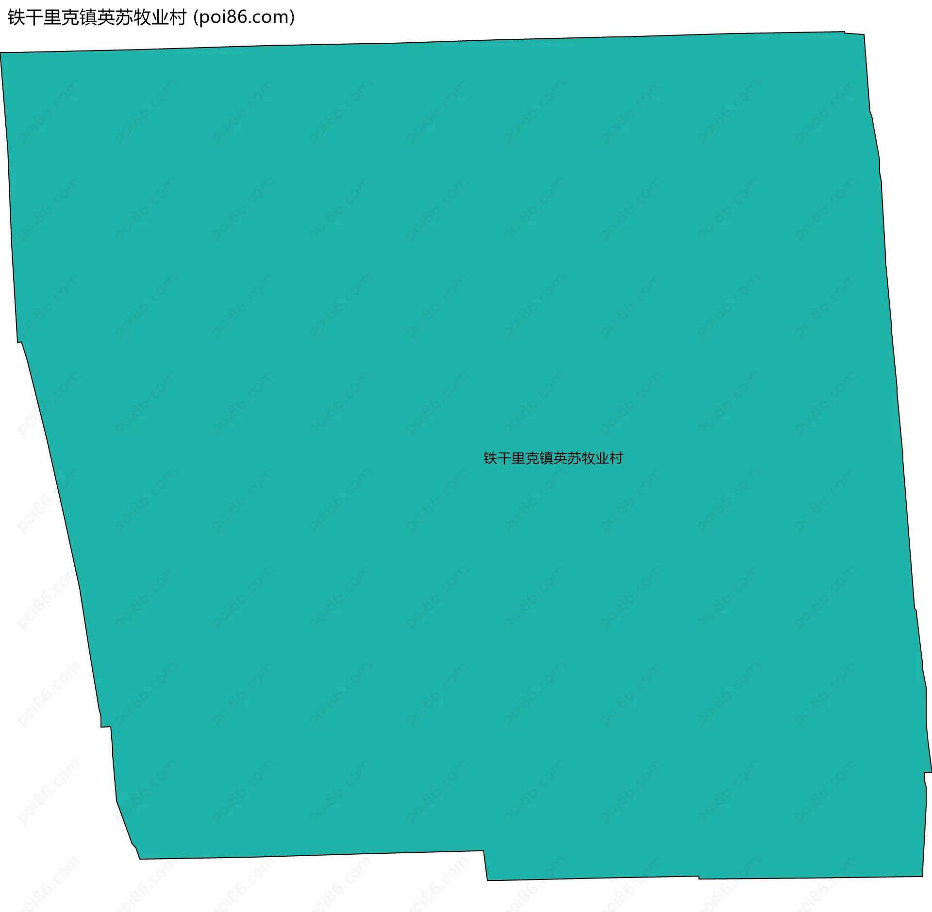 铁干里克镇英苏牧业村边界地图