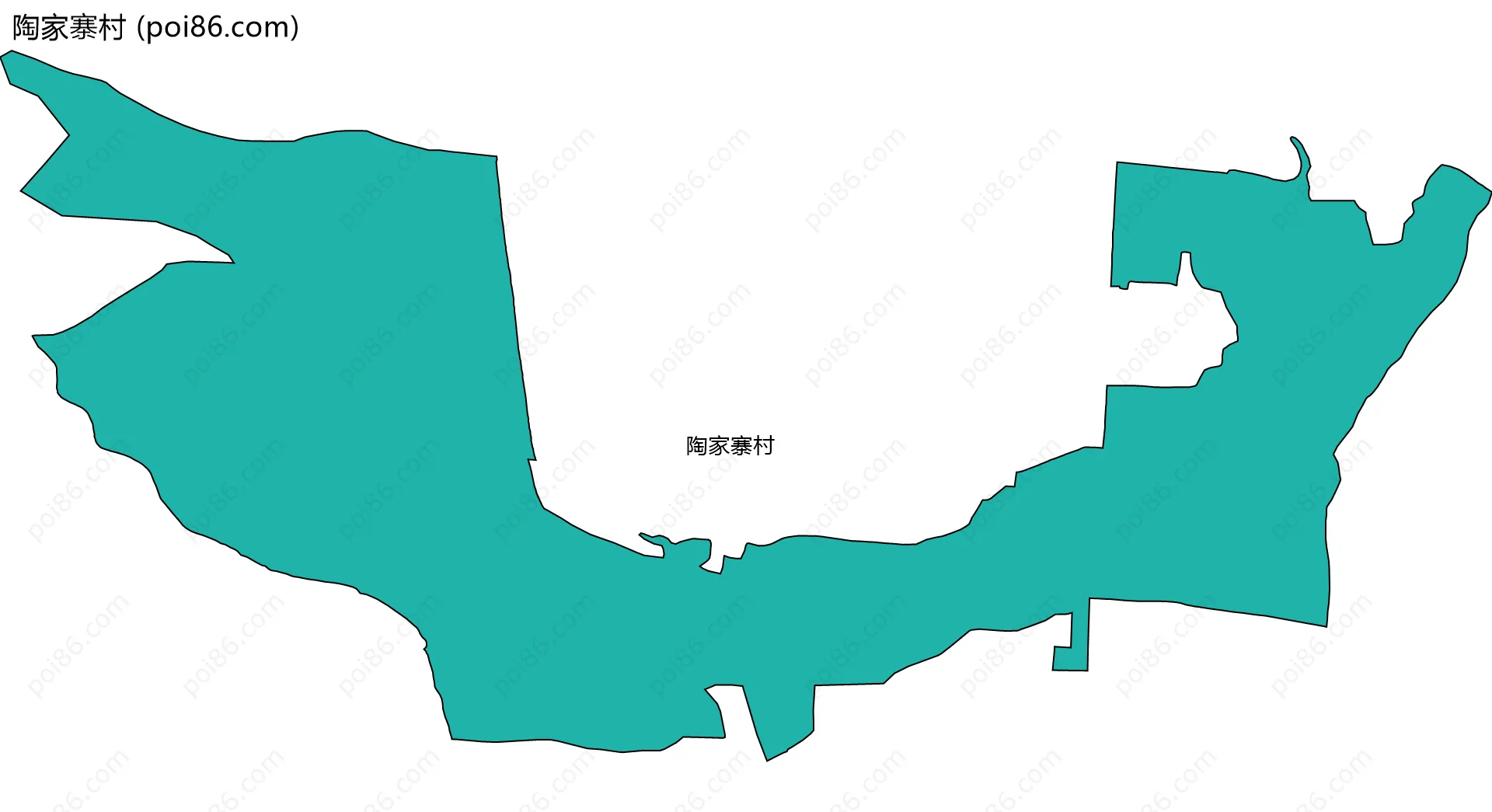 陶家寨村边界地图