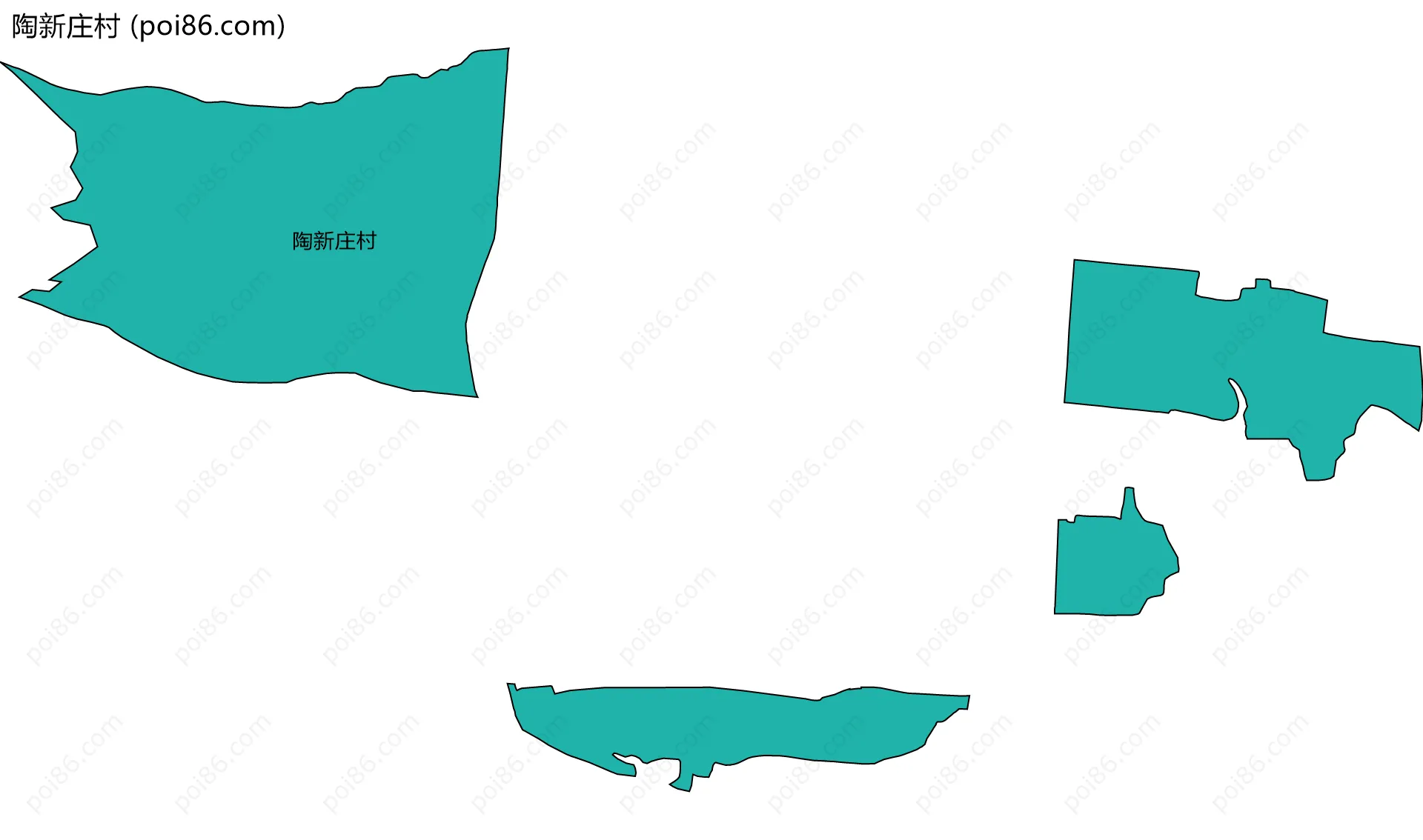 陶新庄村边界地图