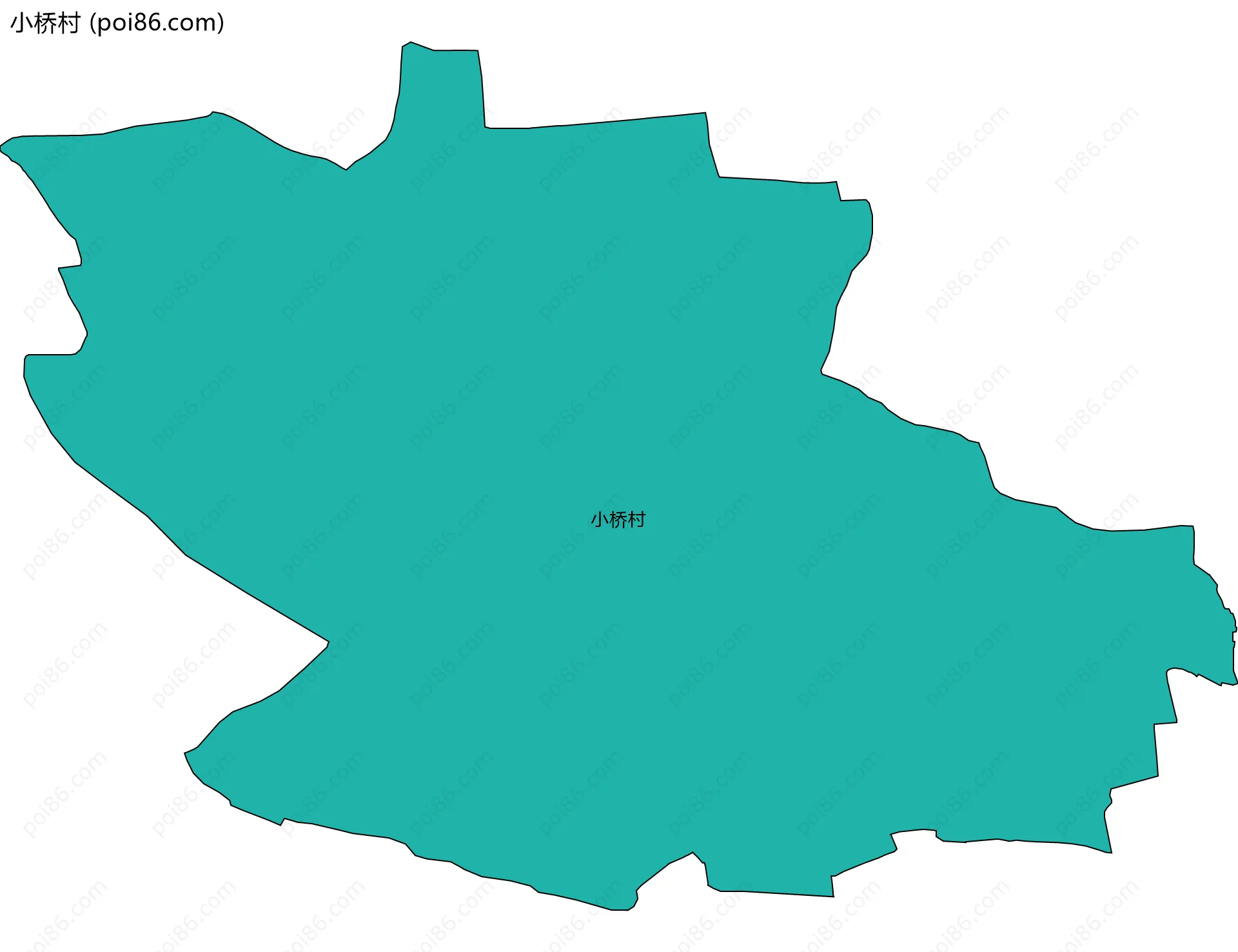 小桥村边界地图