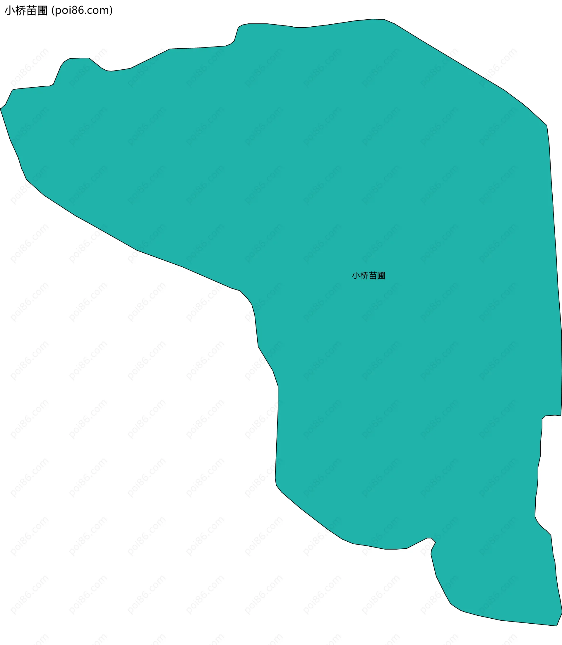 小桥苗圃边界地图