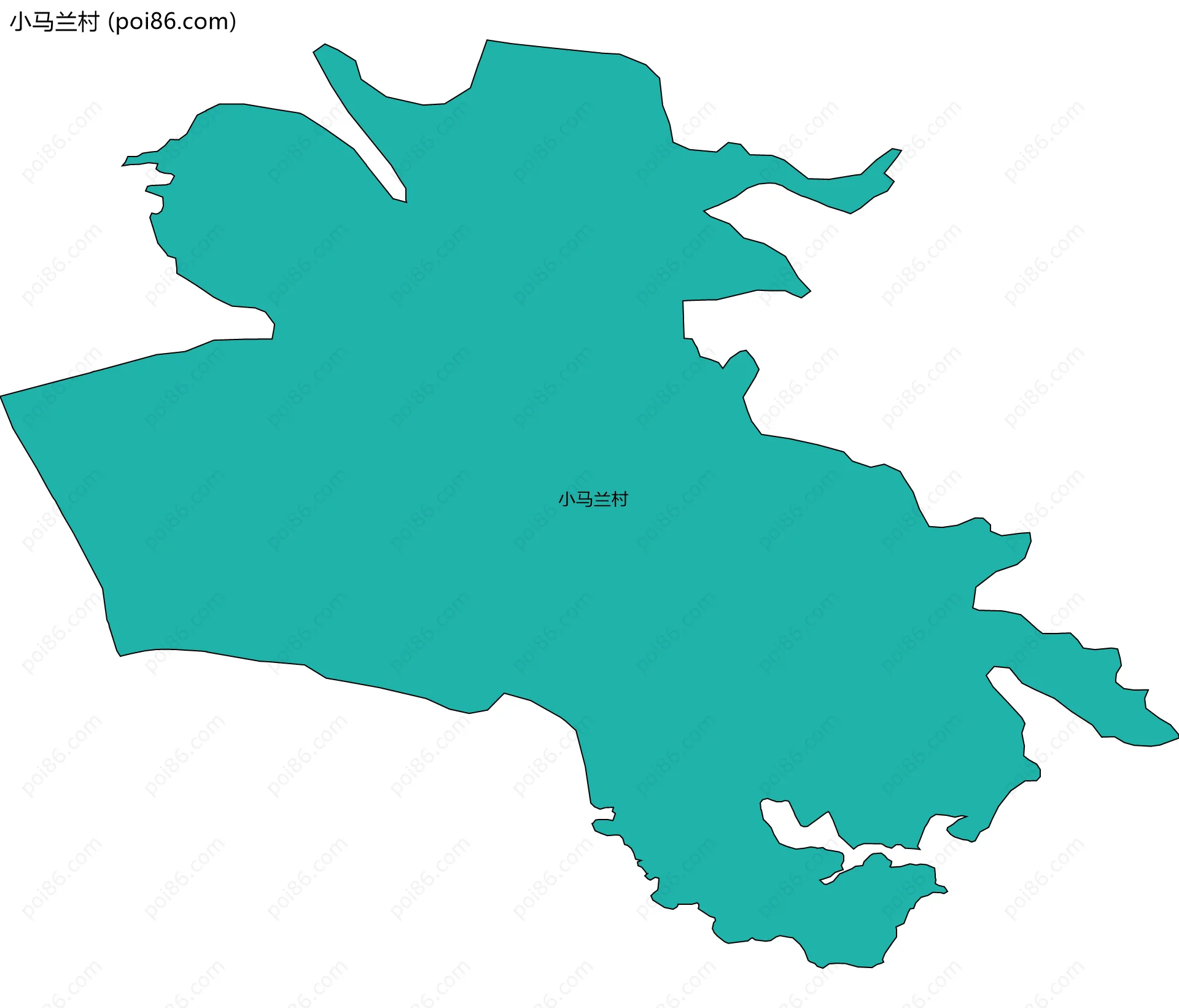 小马兰村边界地图