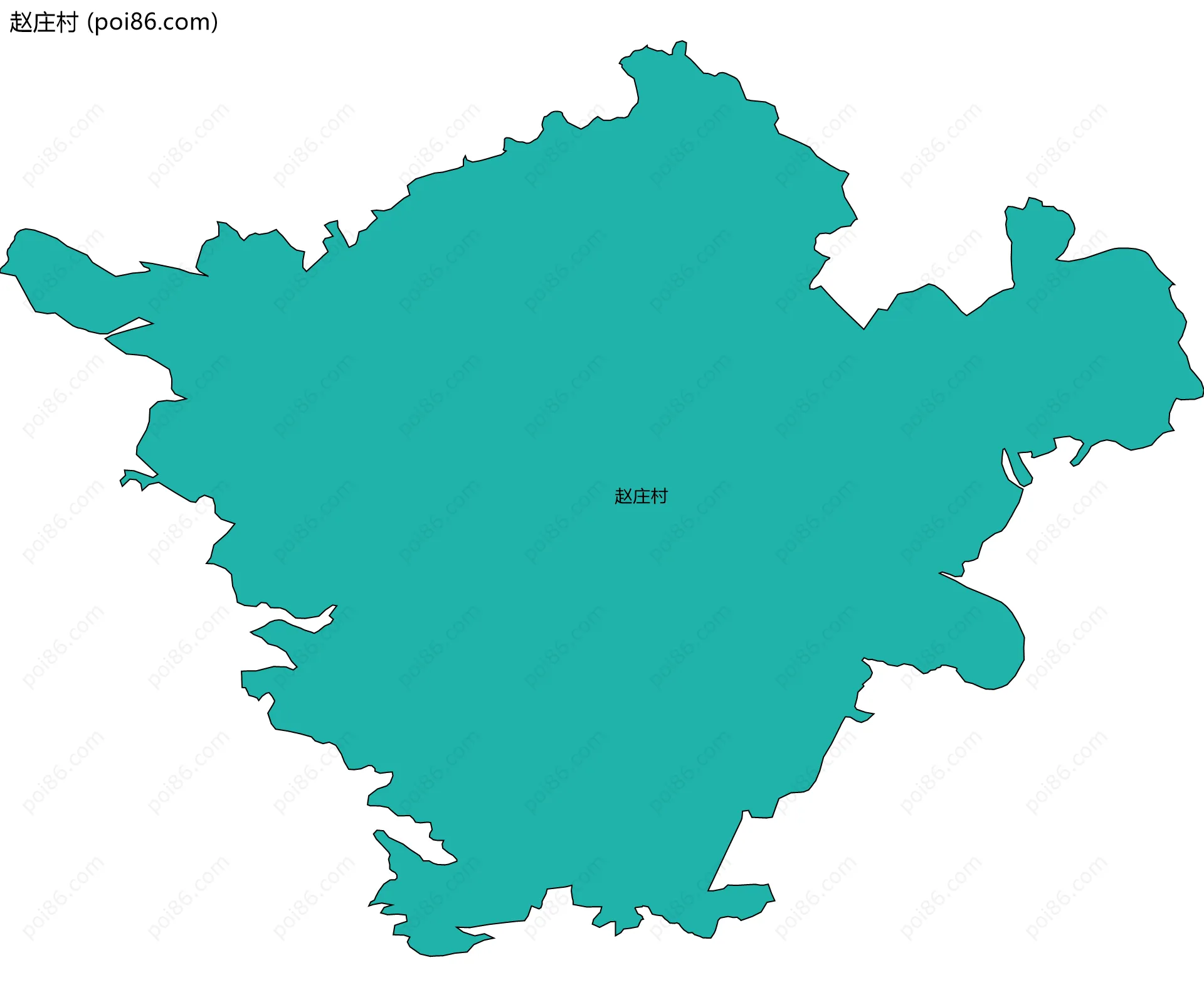 赵庄村边界地图
