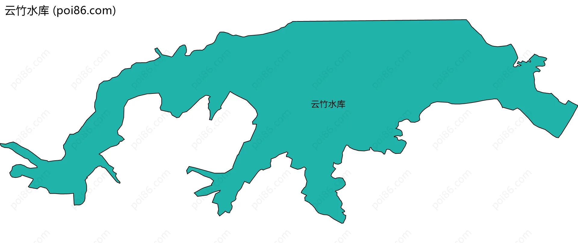 云竹水库边界地图