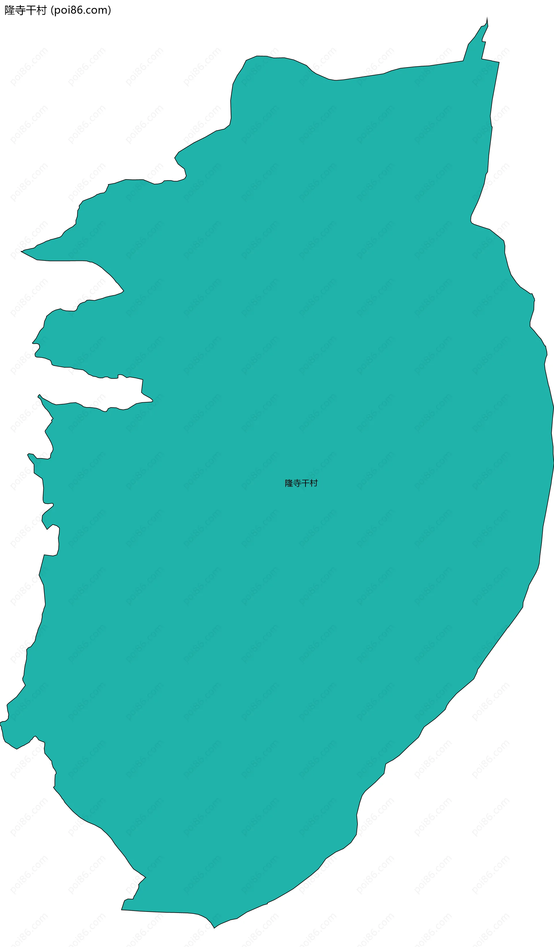 隆寺干村边界地图