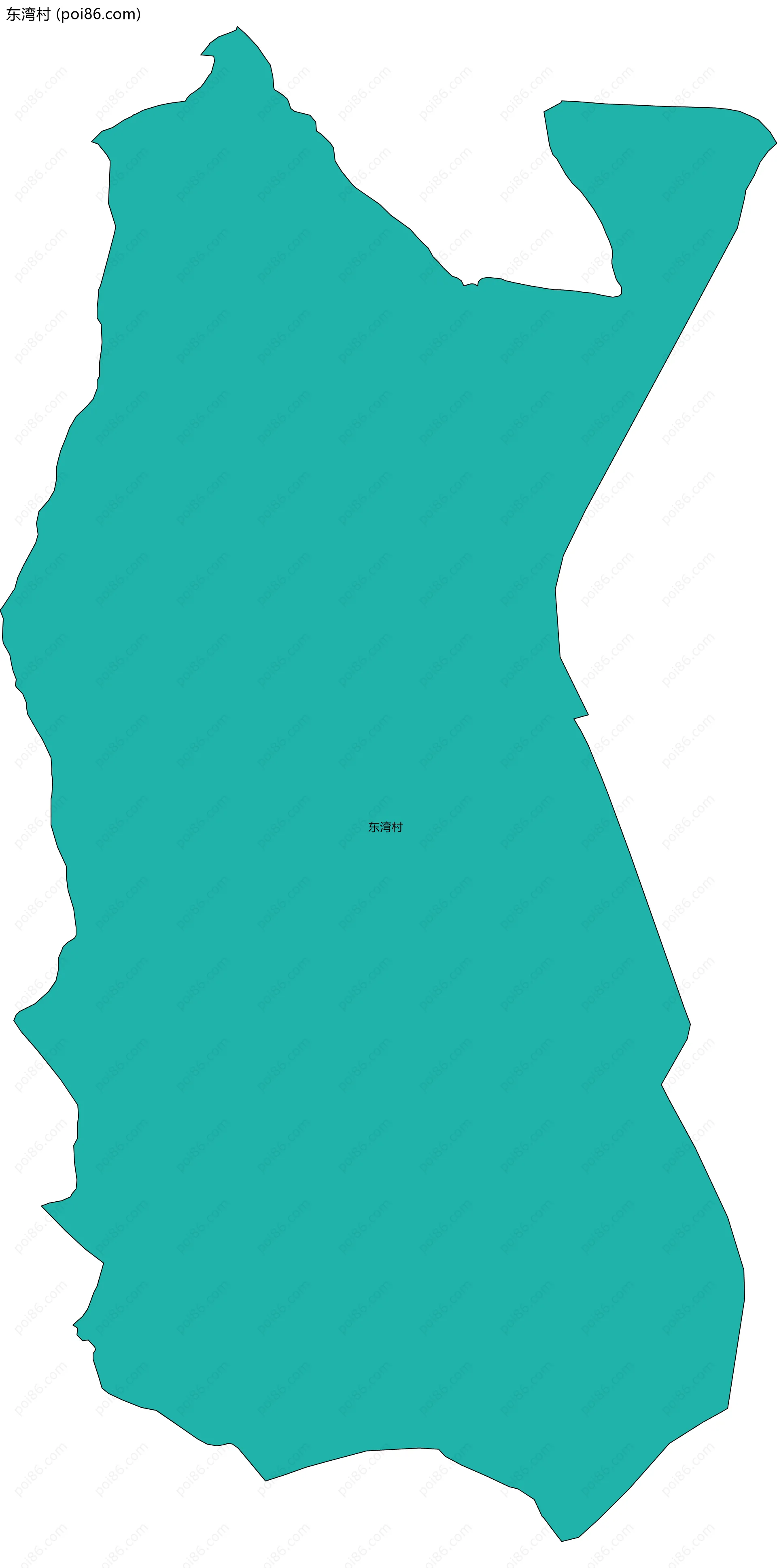 东湾村边界地图