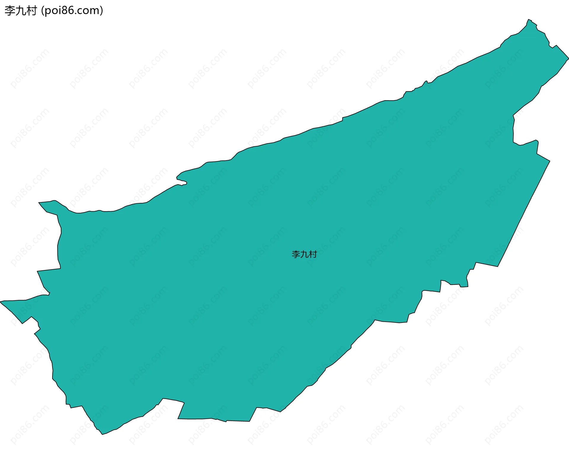 李九村边界地图