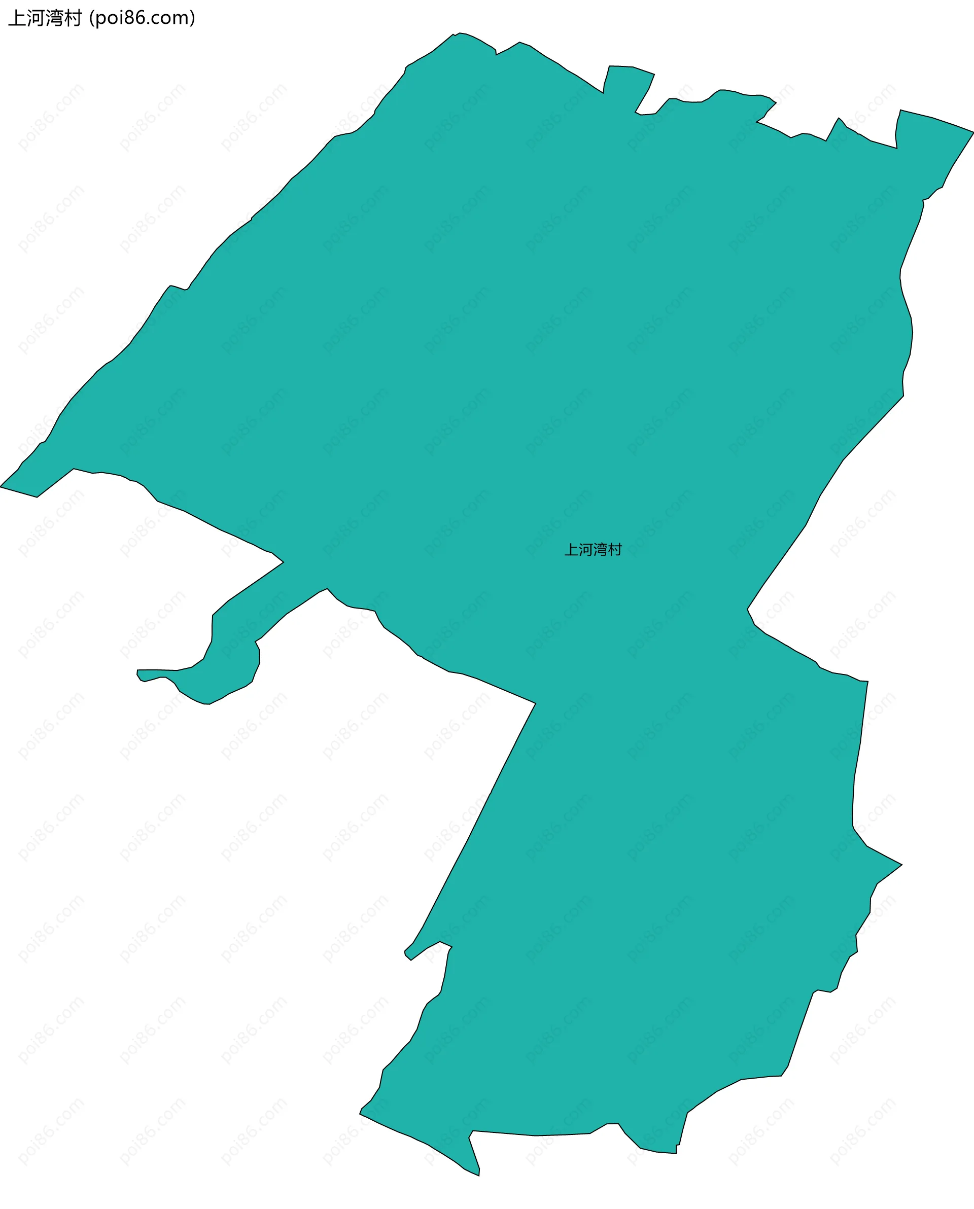 上河湾村边界地图