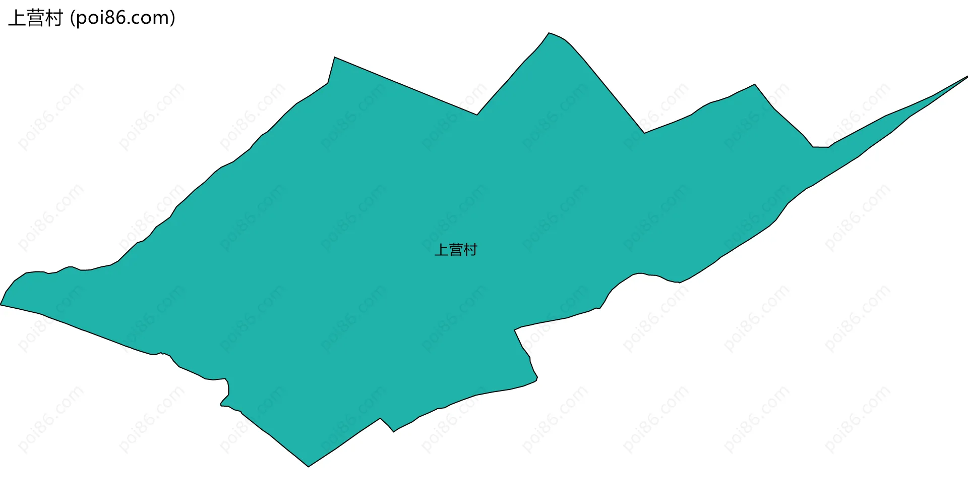 上营村边界地图