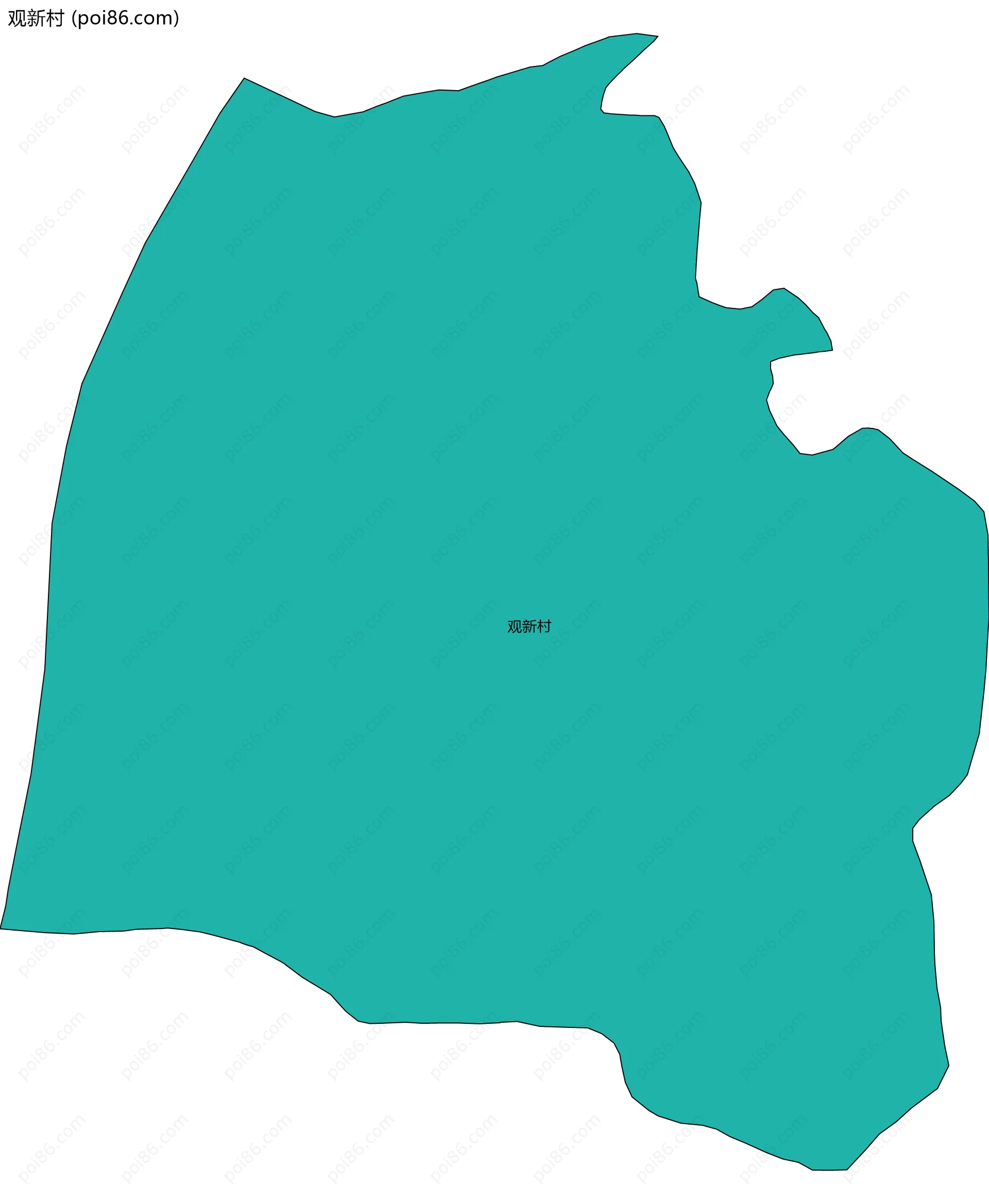 观新村边界地图