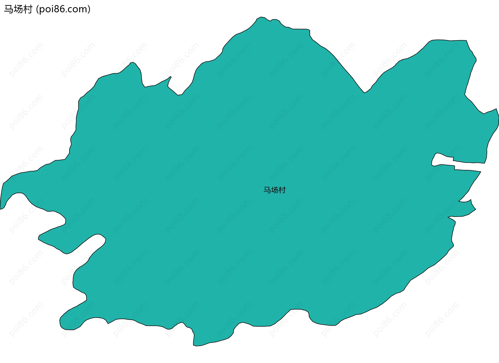 马场村边界地图