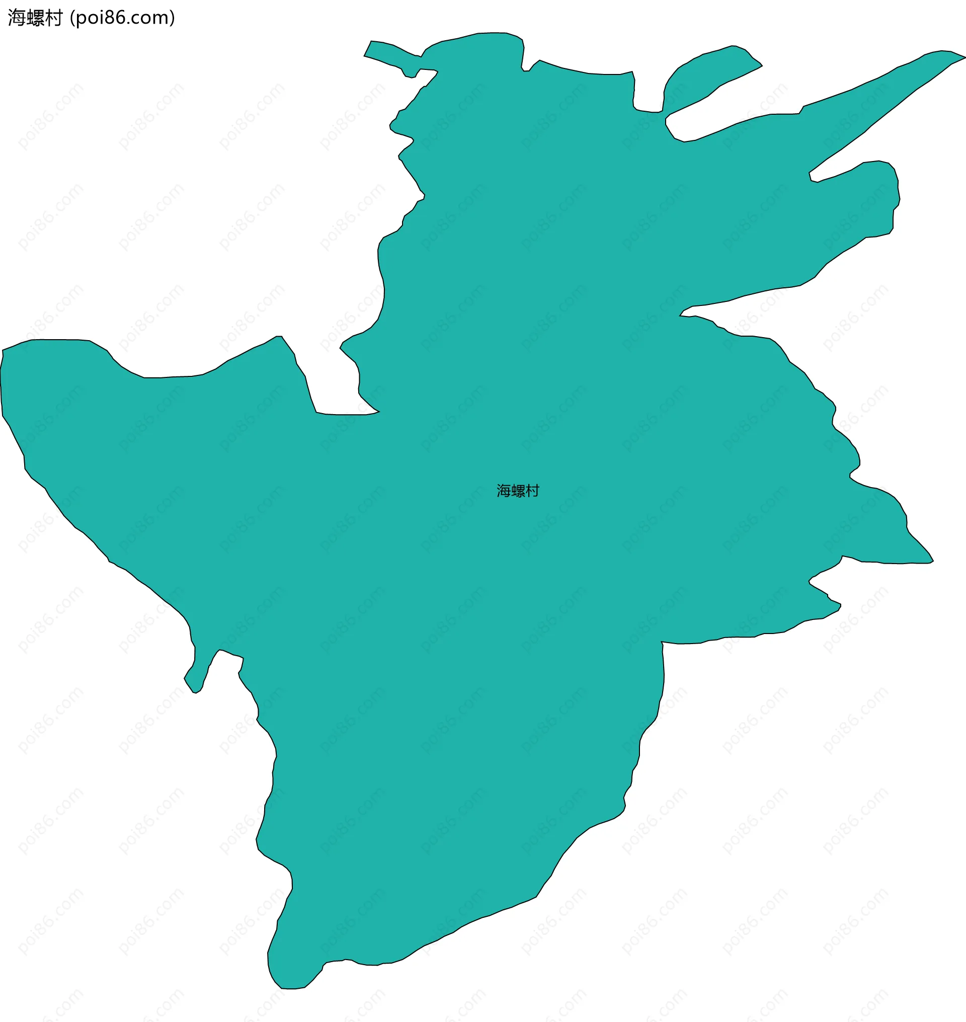 海螺村边界地图