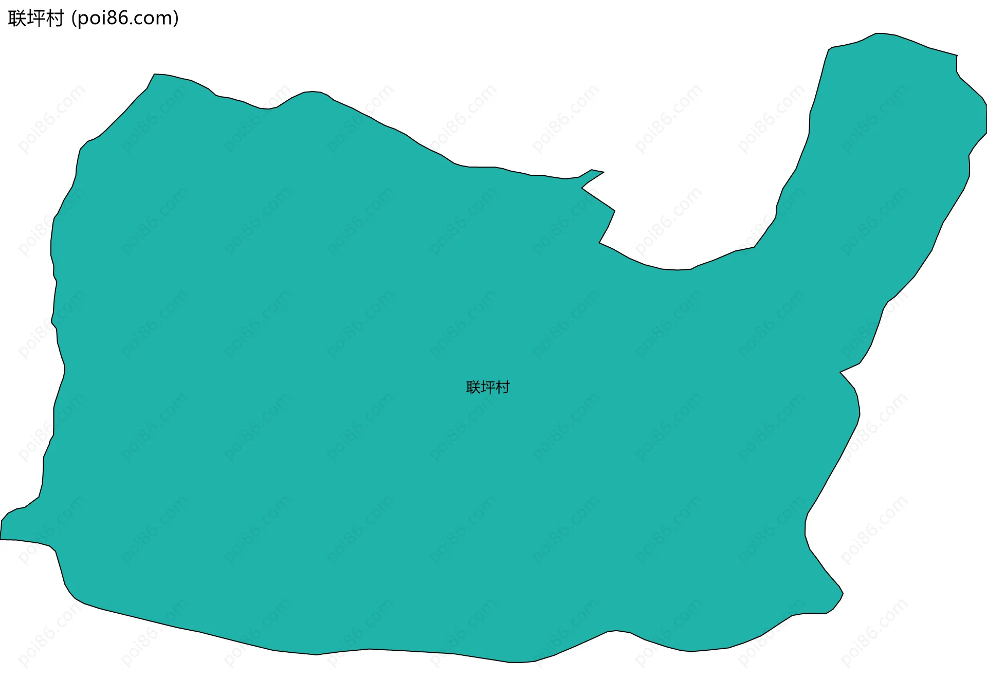 联坪村边界地图