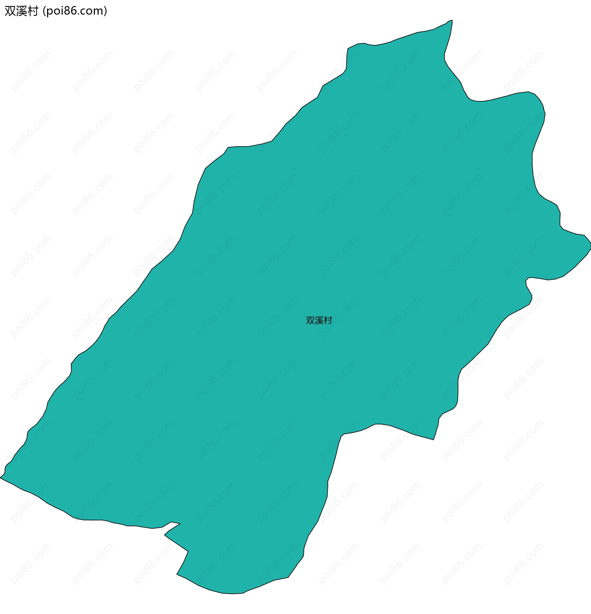 双溪村边界地图