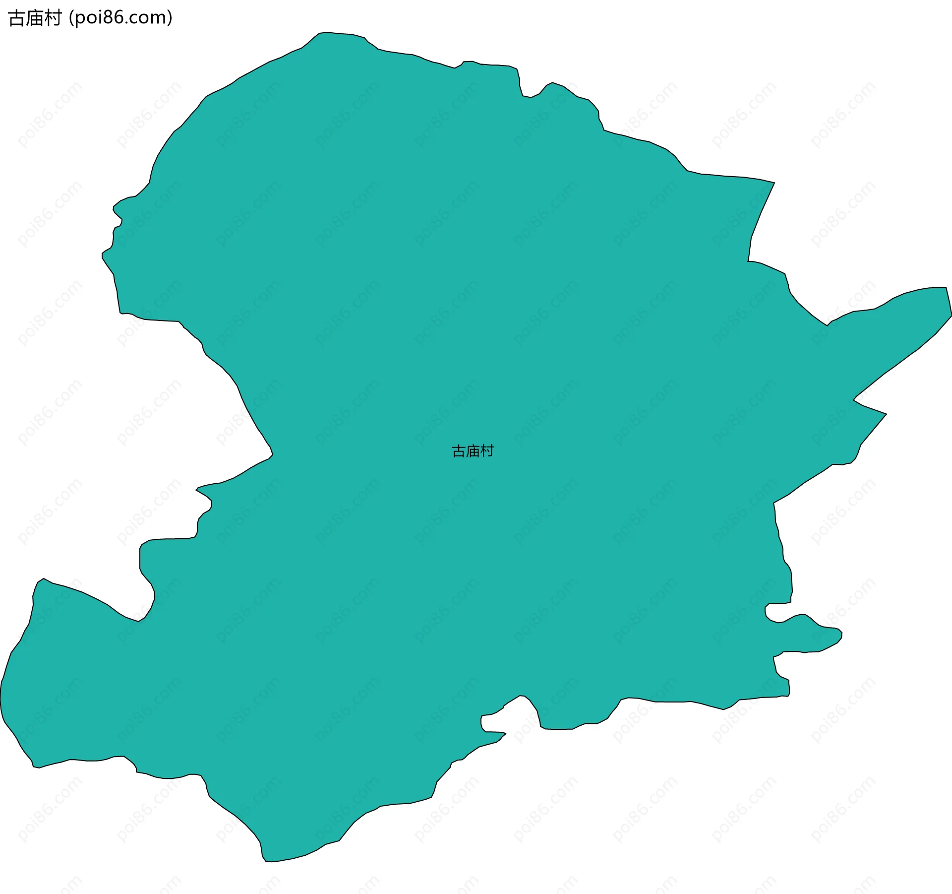 古庙村边界地图