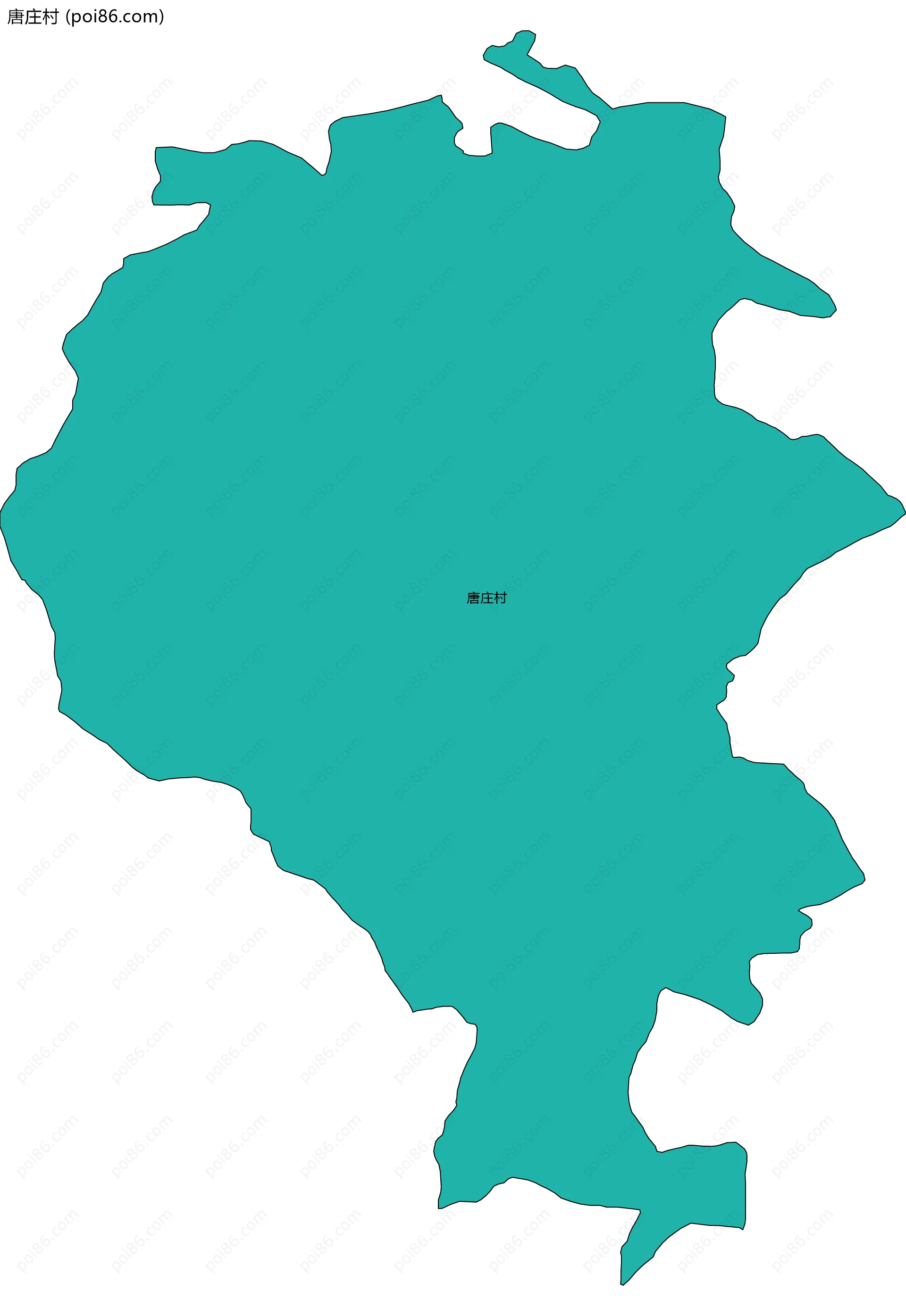 唐庄村边界地图