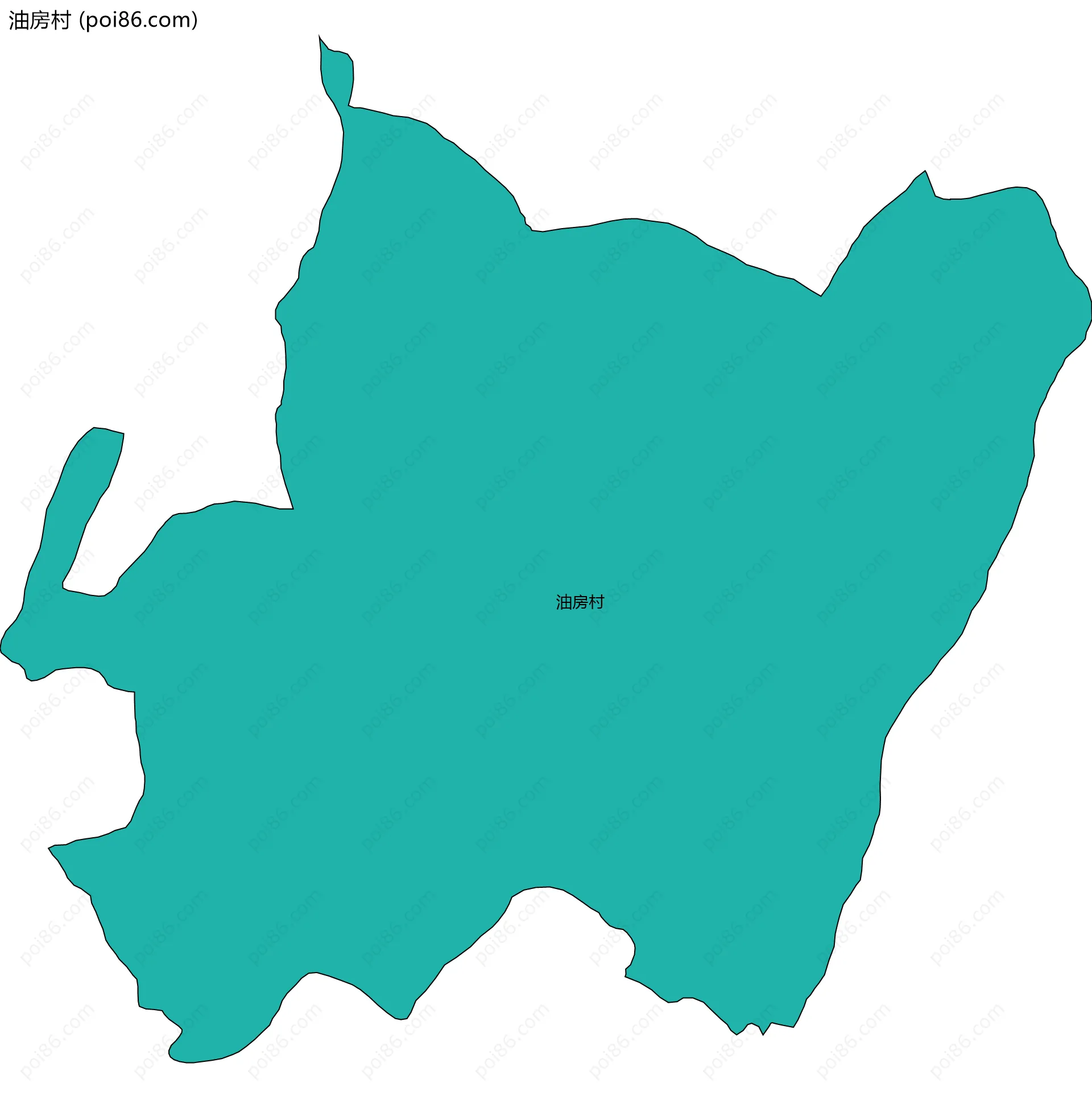 油房村边界地图