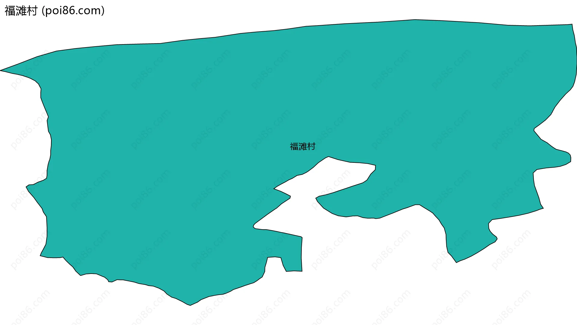 福滩村边界地图