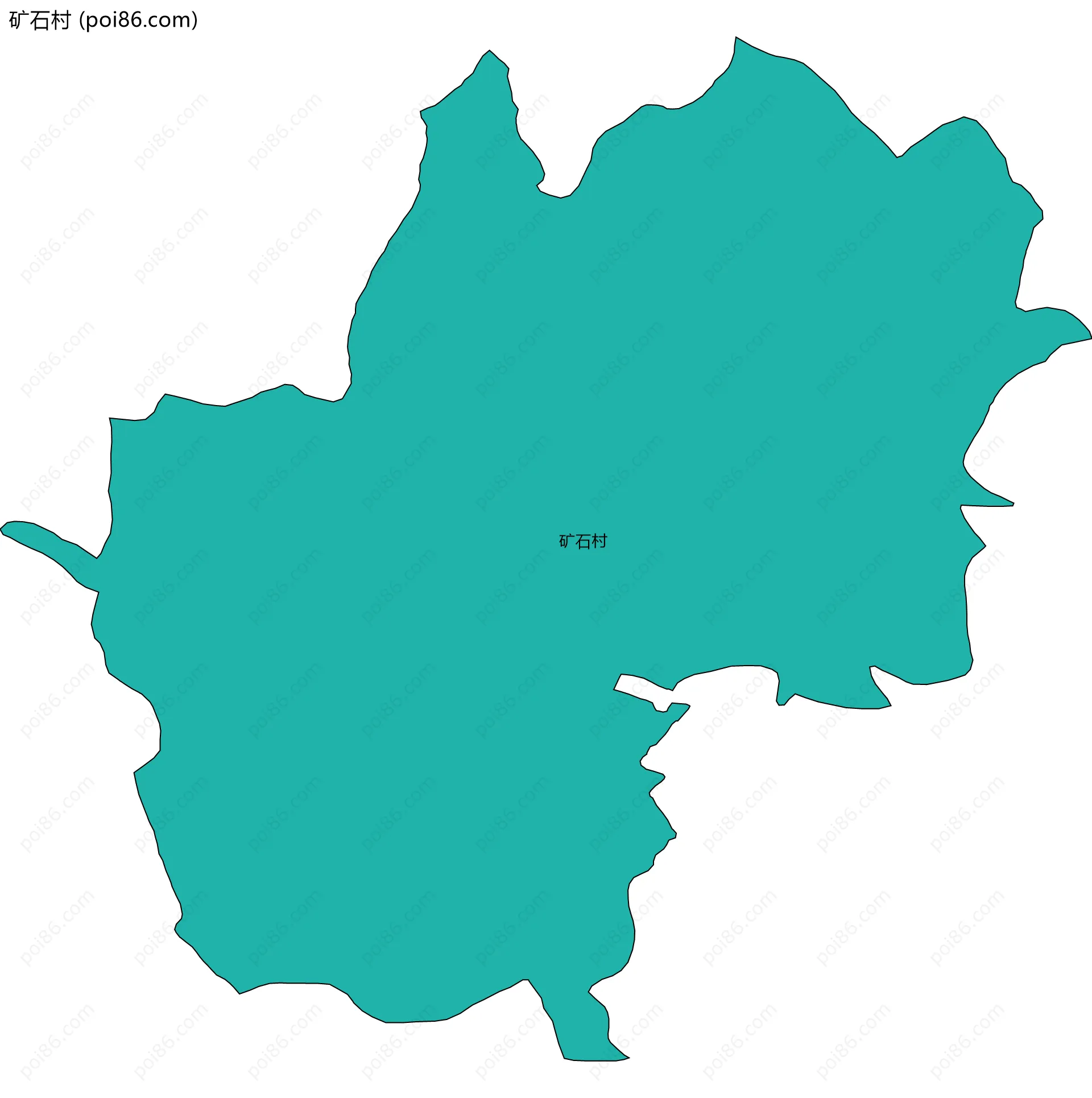 矿石村边界地图
