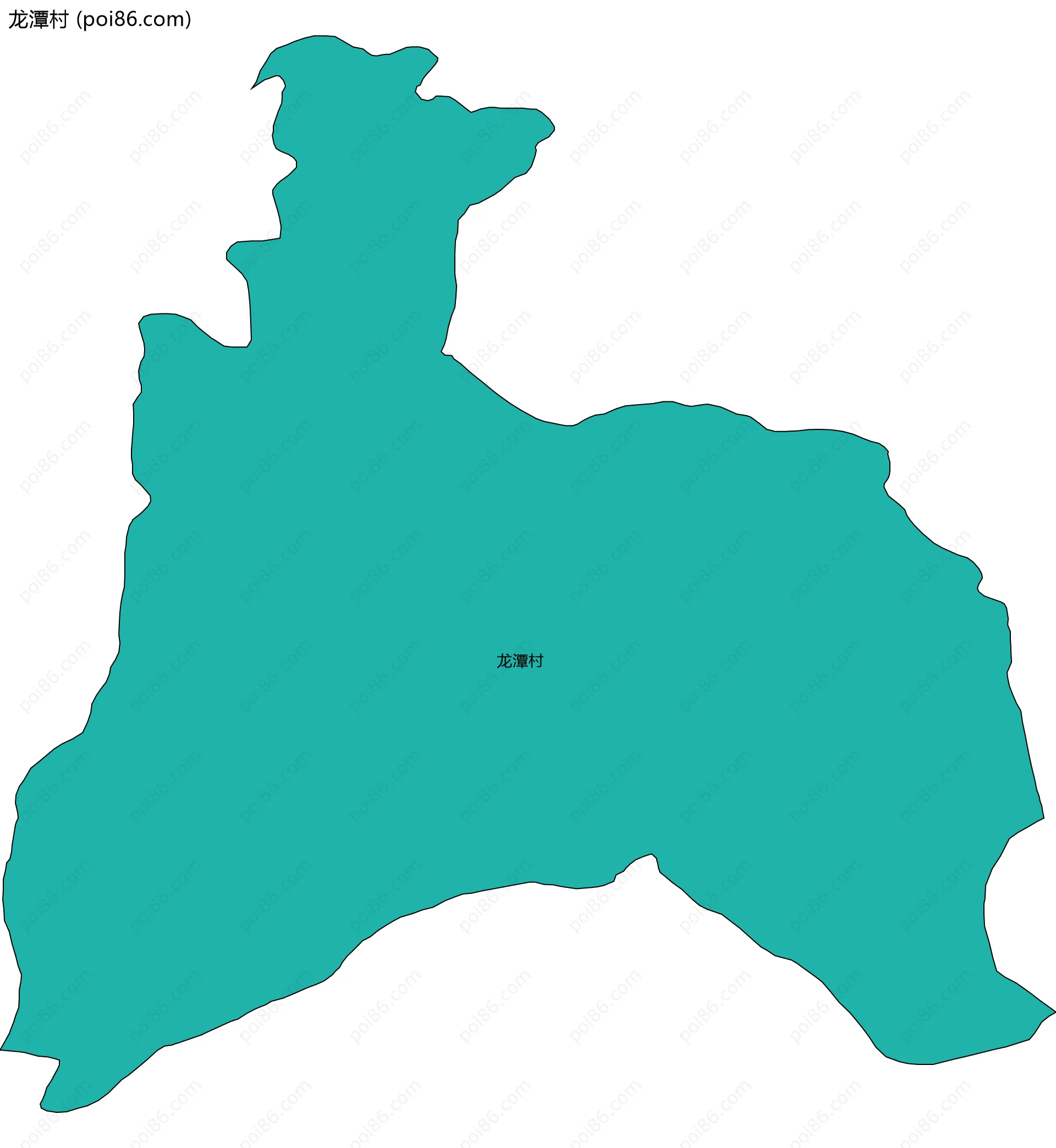 龙潭村边界地图