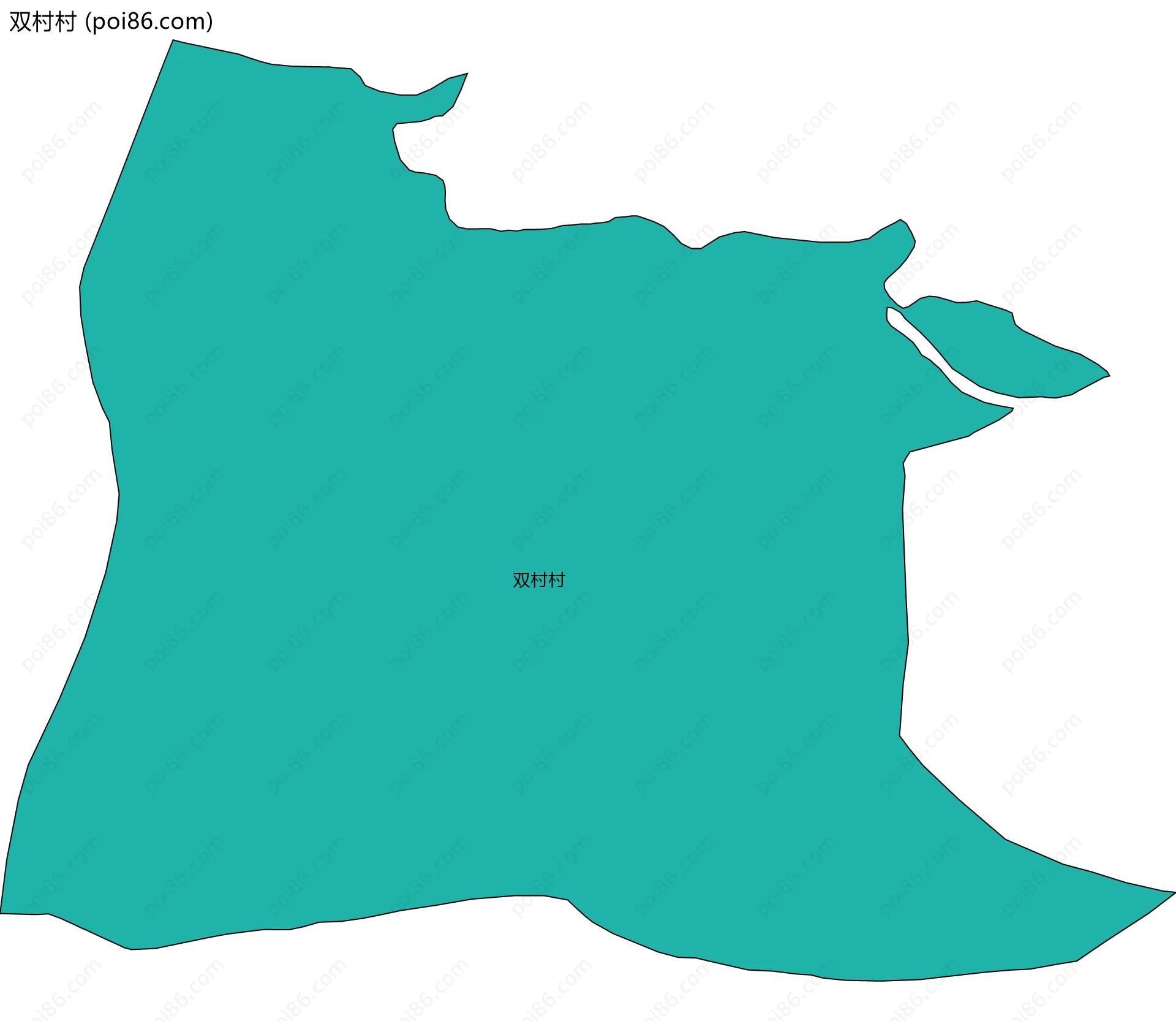 双村村边界地图