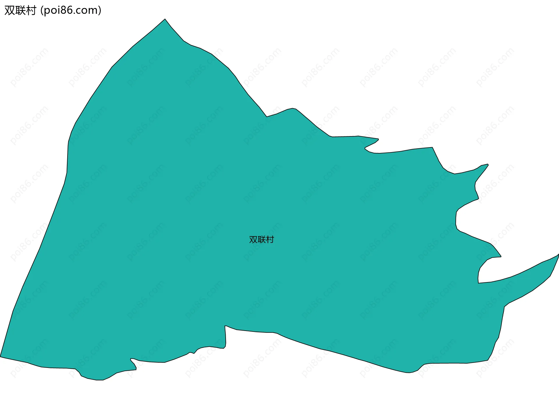 双联村边界地图
