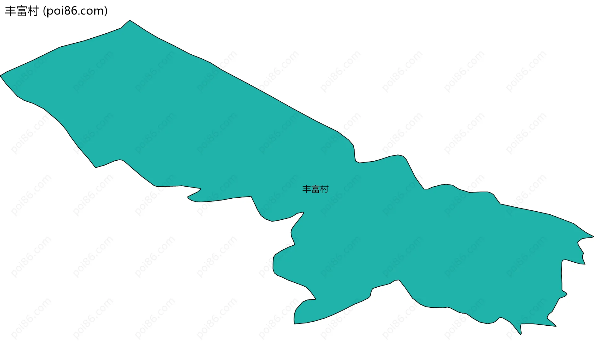 丰富村边界地图