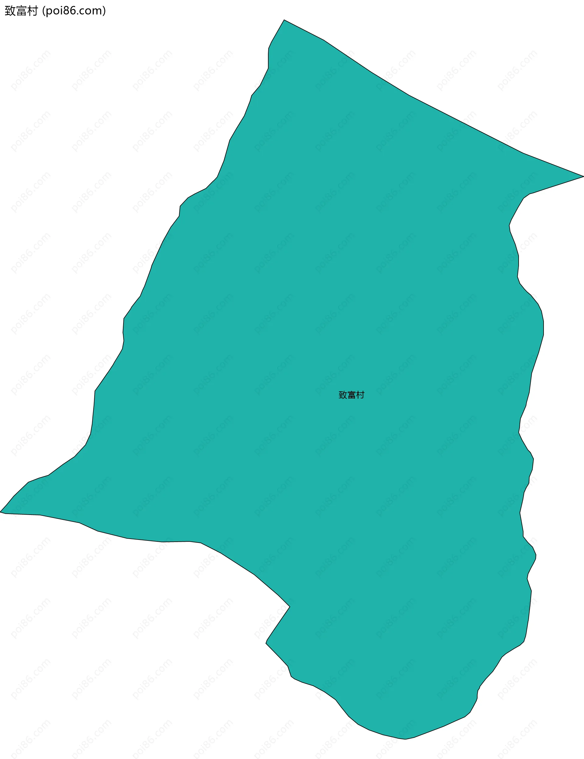 致富村边界地图