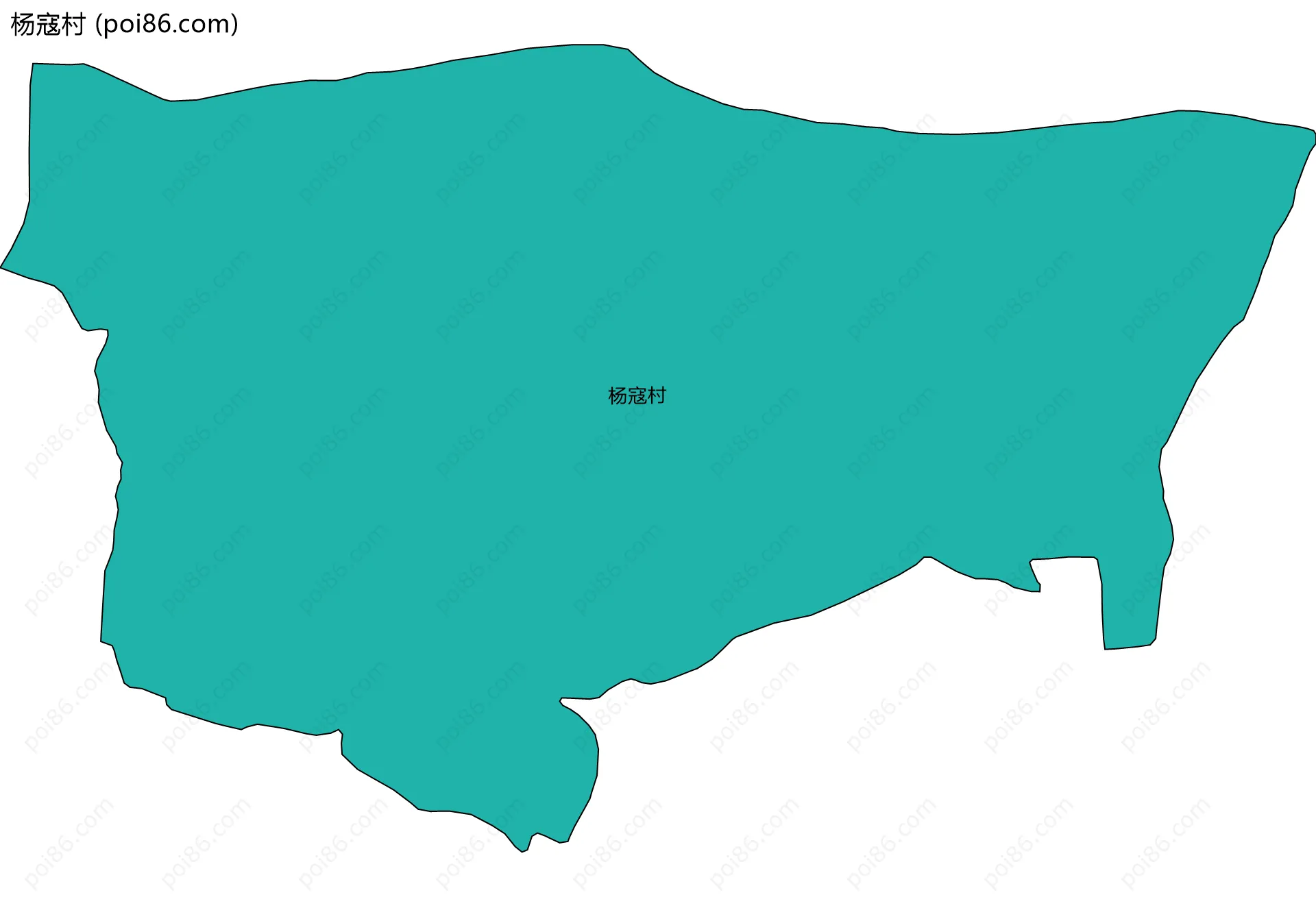 杨寇村边界地图