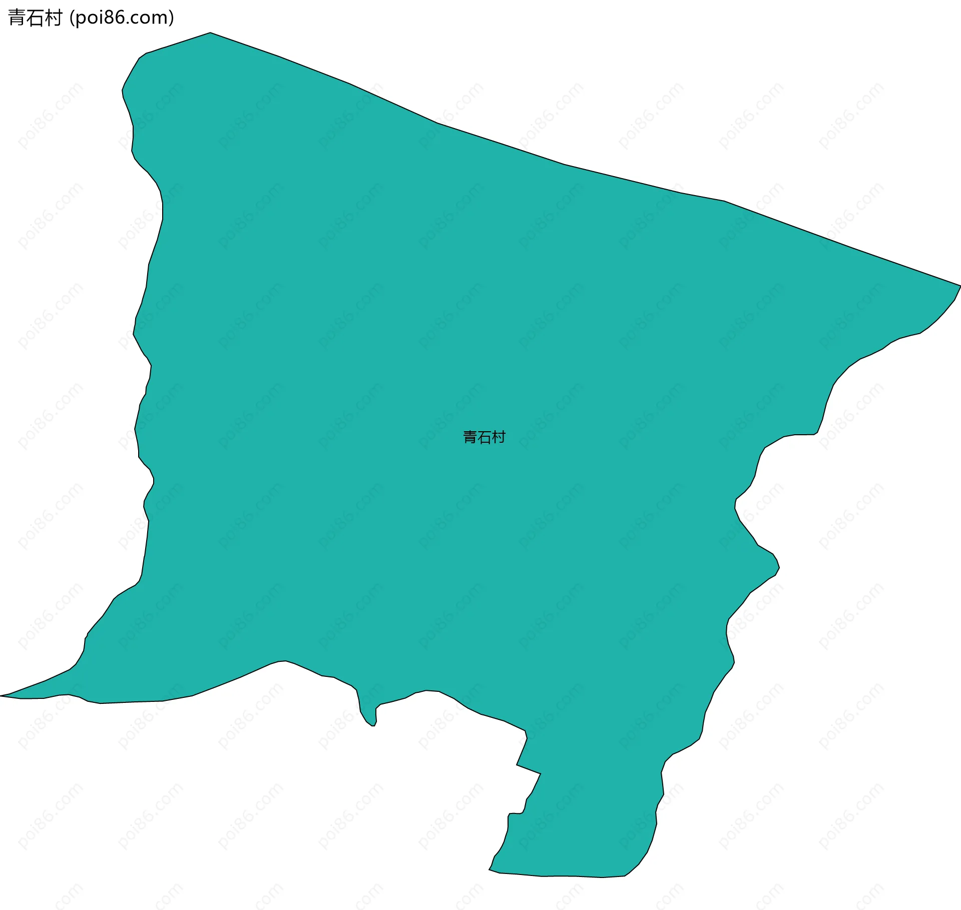 青石村边界地图