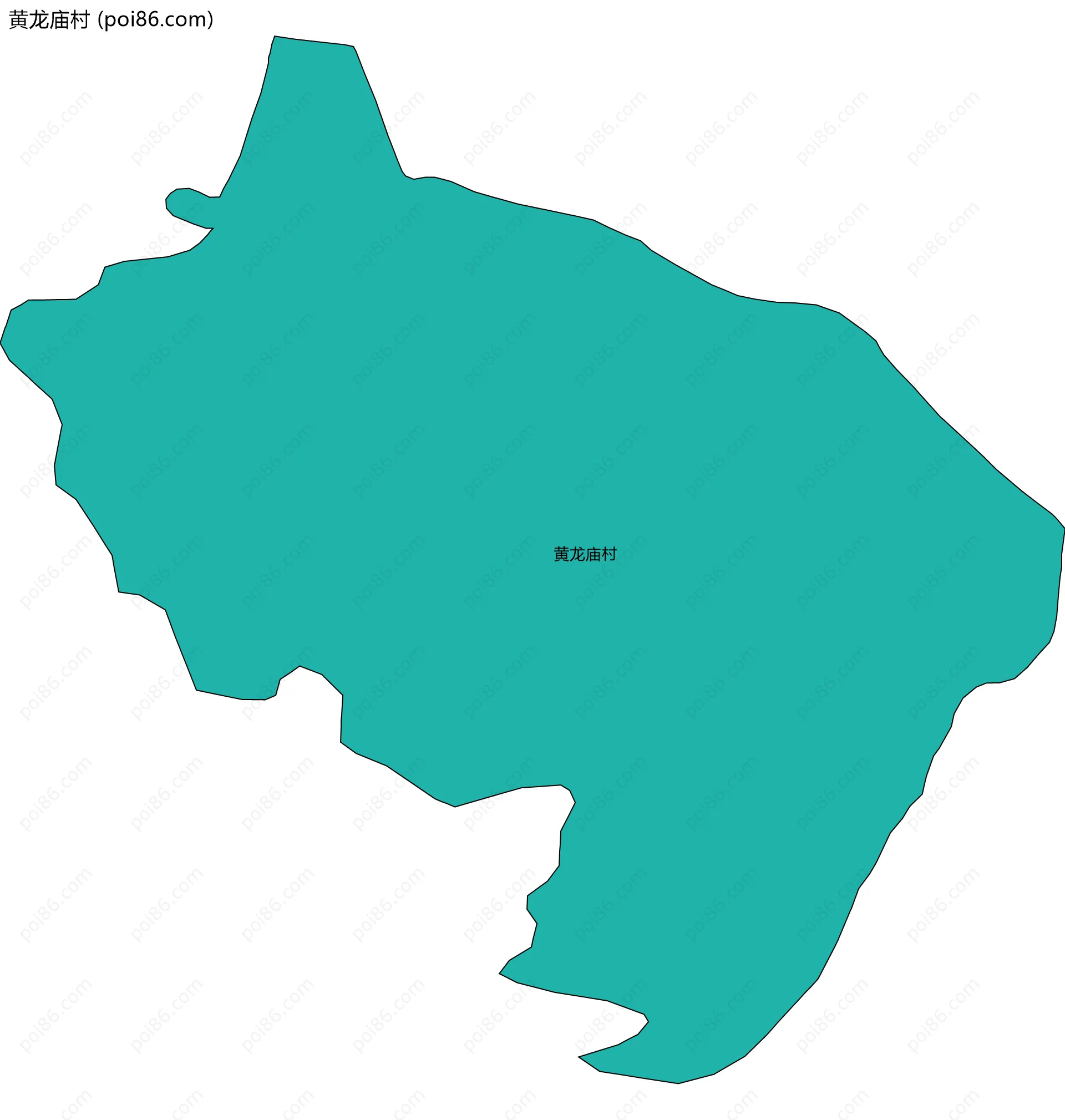 黄龙庙村边界地图