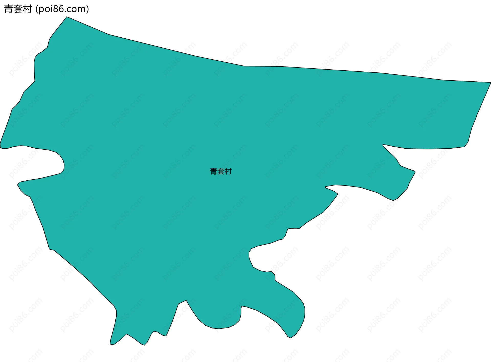 青套村边界地图
