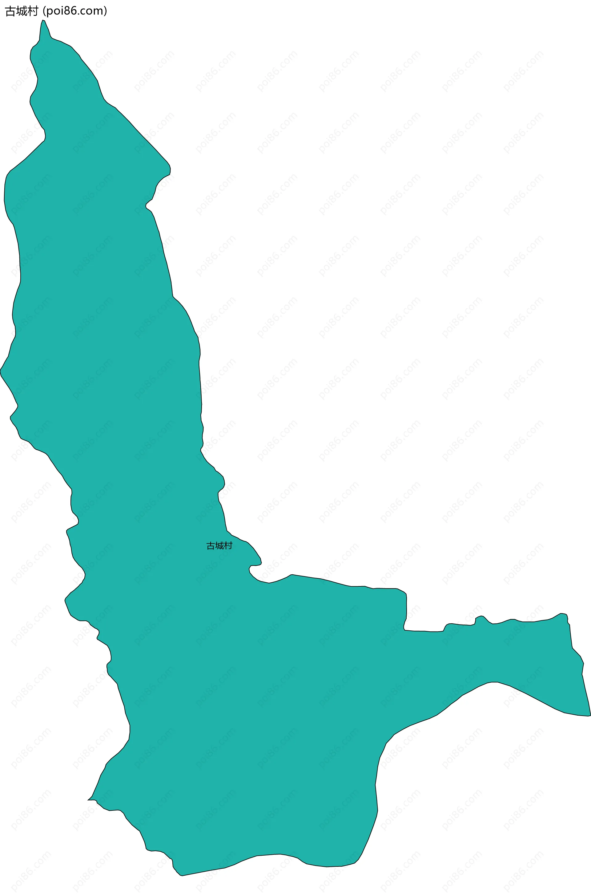 古城村边界地图