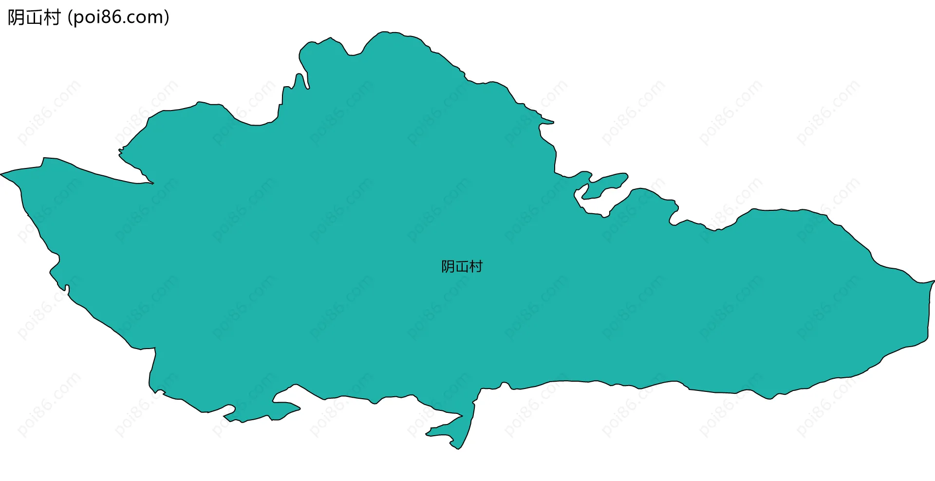 阴屲村边界地图