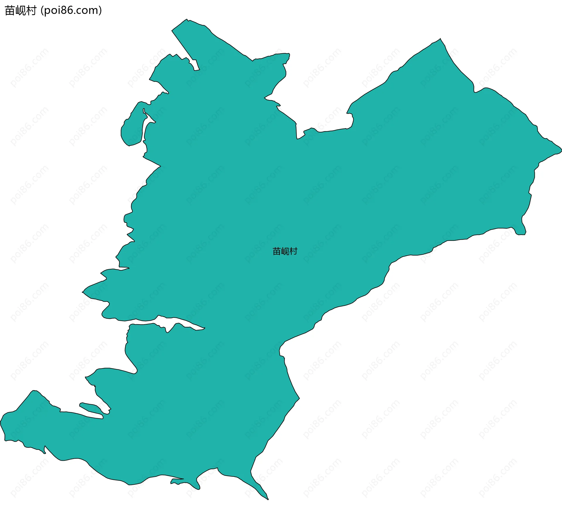 苗岘村边界地图