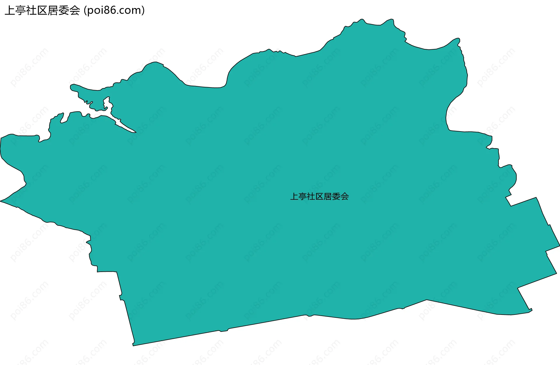 上亭社区居委会边界地图