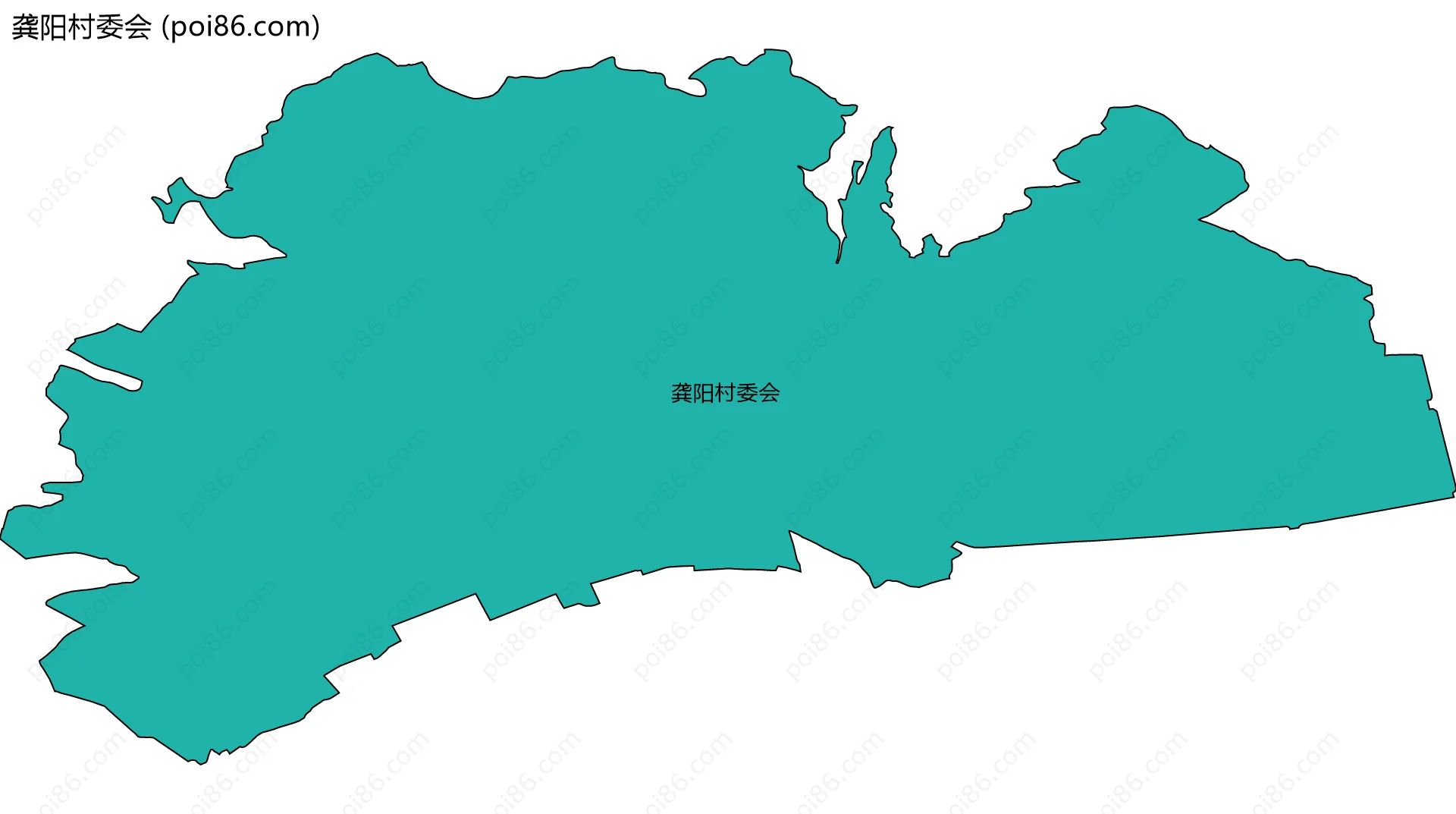 龚阳村委会边界地图