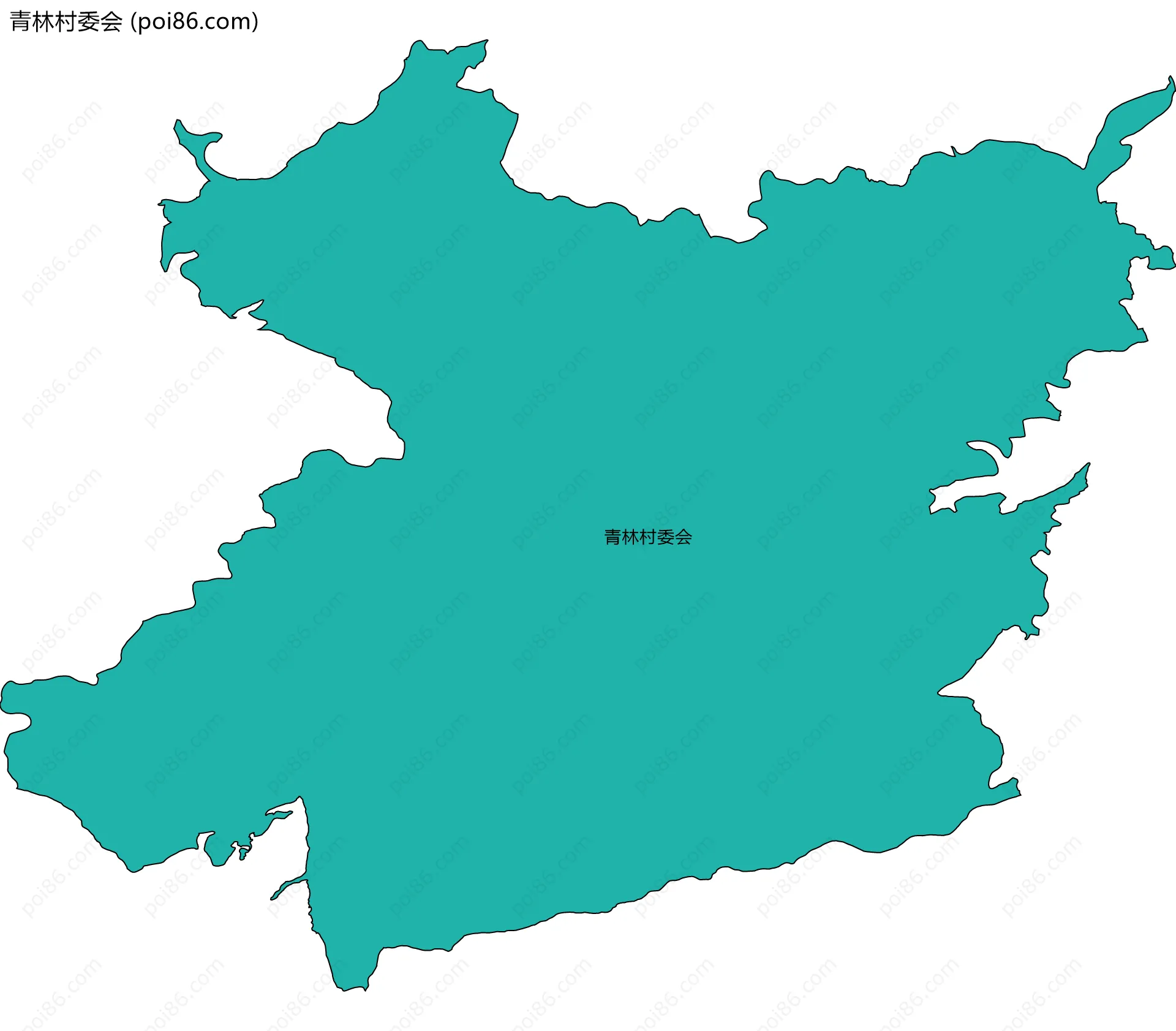 青林村委会边界地图