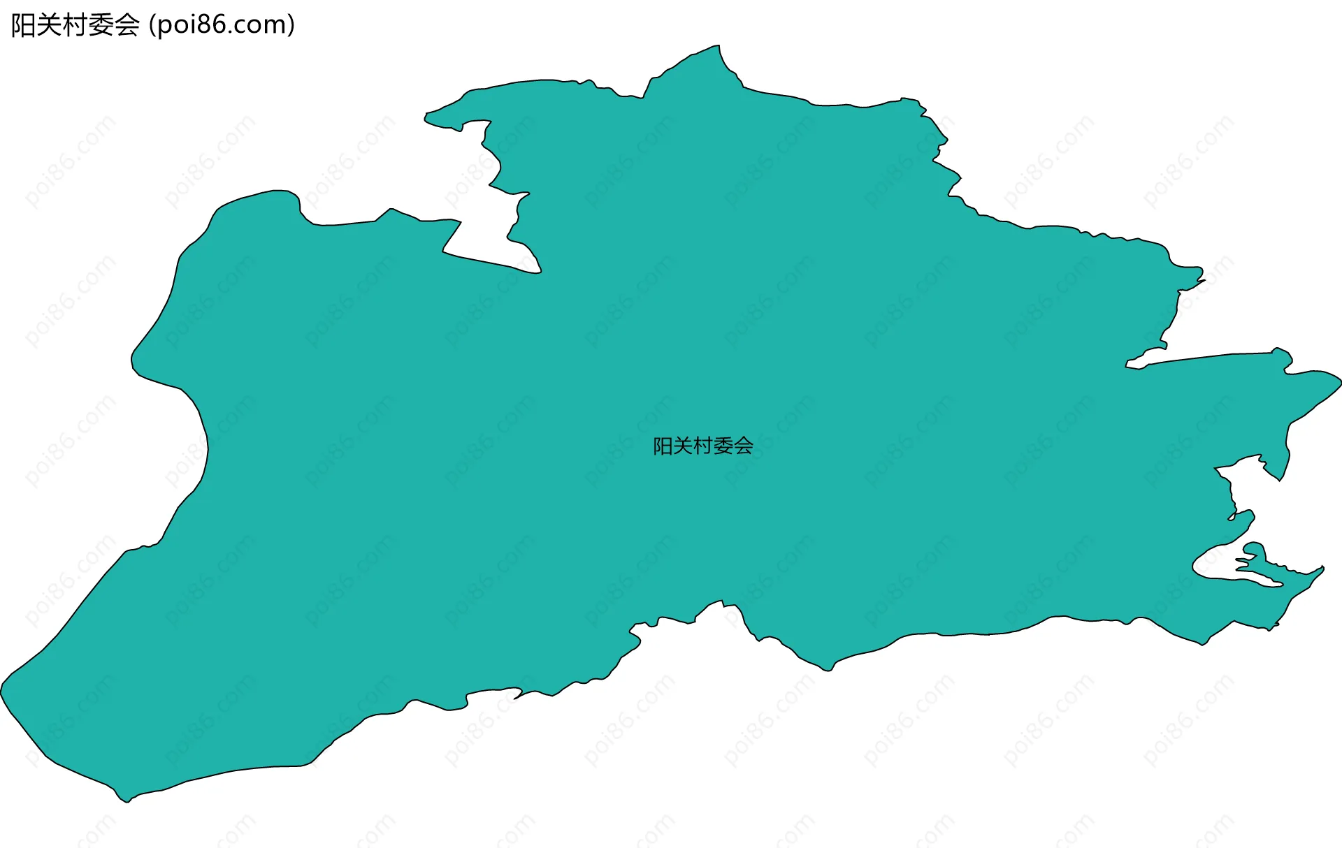 阳关村委会边界地图