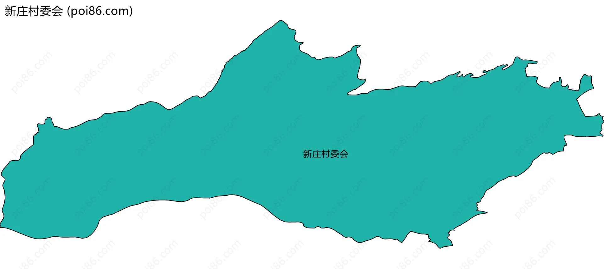 新庄村委会边界地图