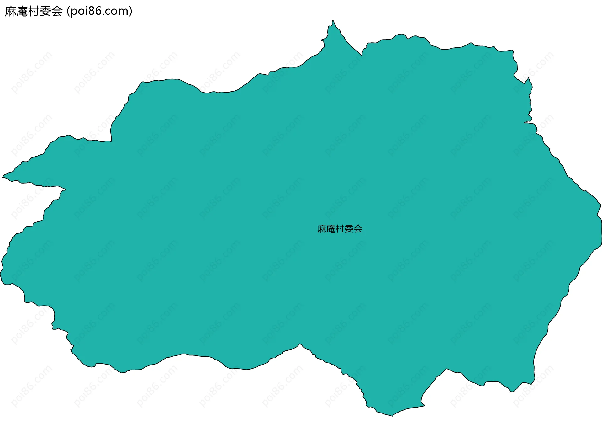 麻庵村委会边界地图