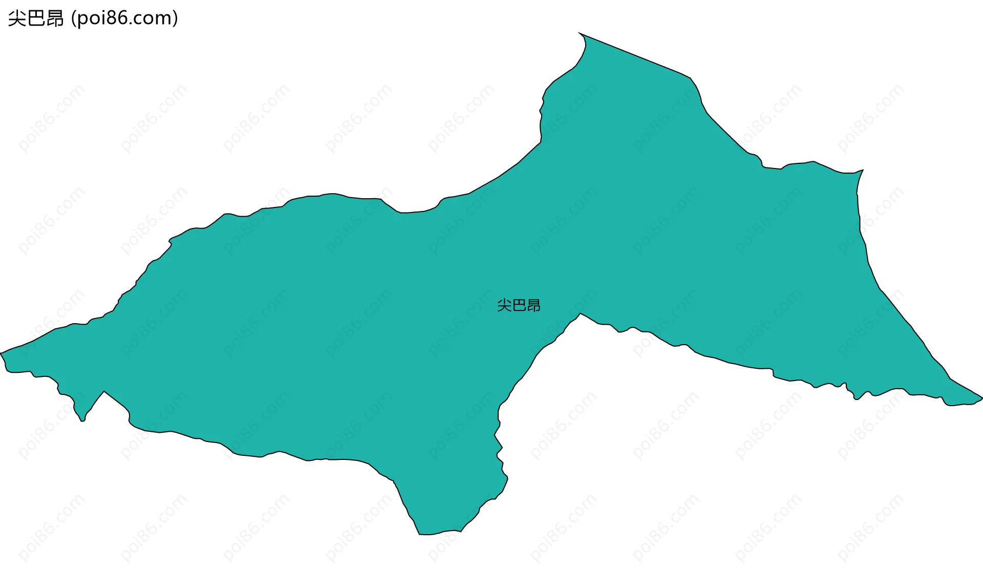 尖巴昂边界地图