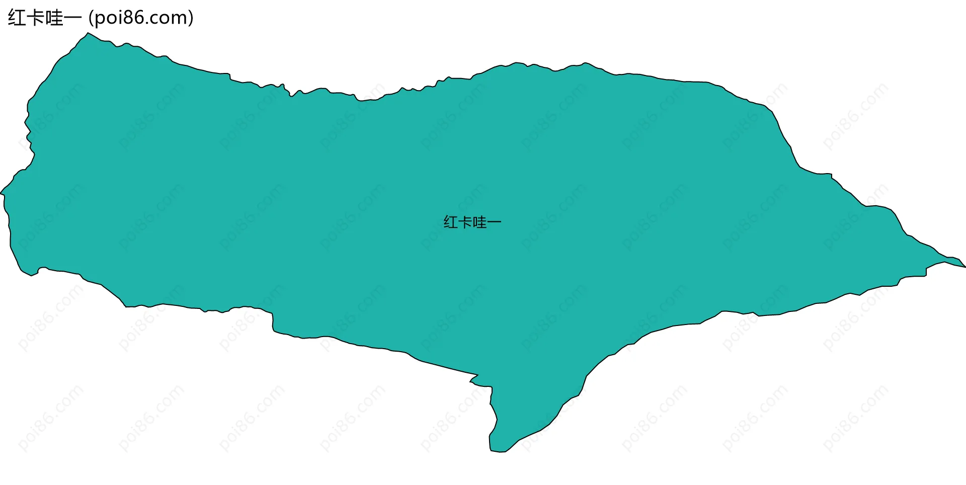 红卡哇一边界地图