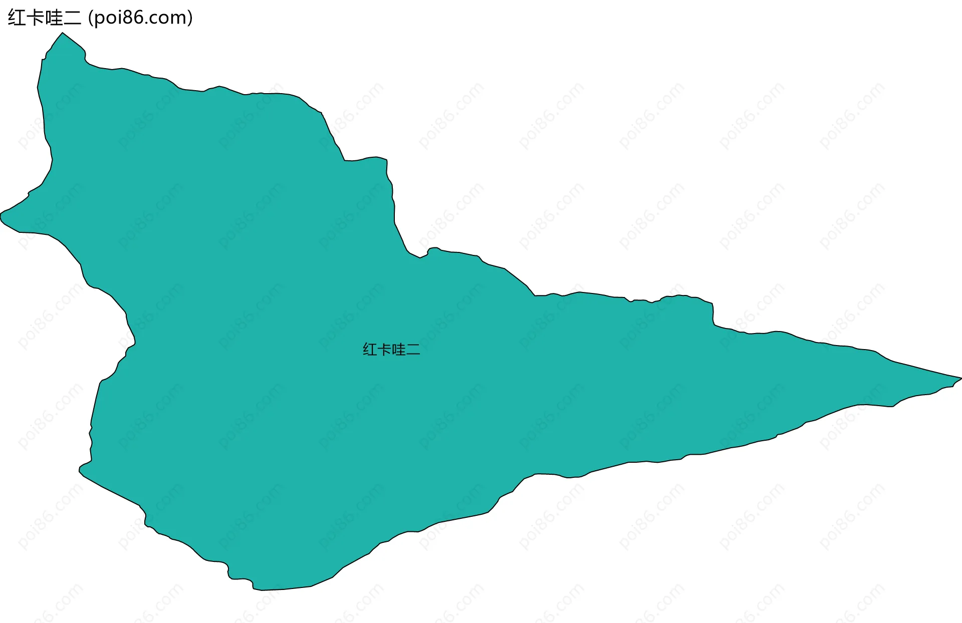 红卡哇二边界地图