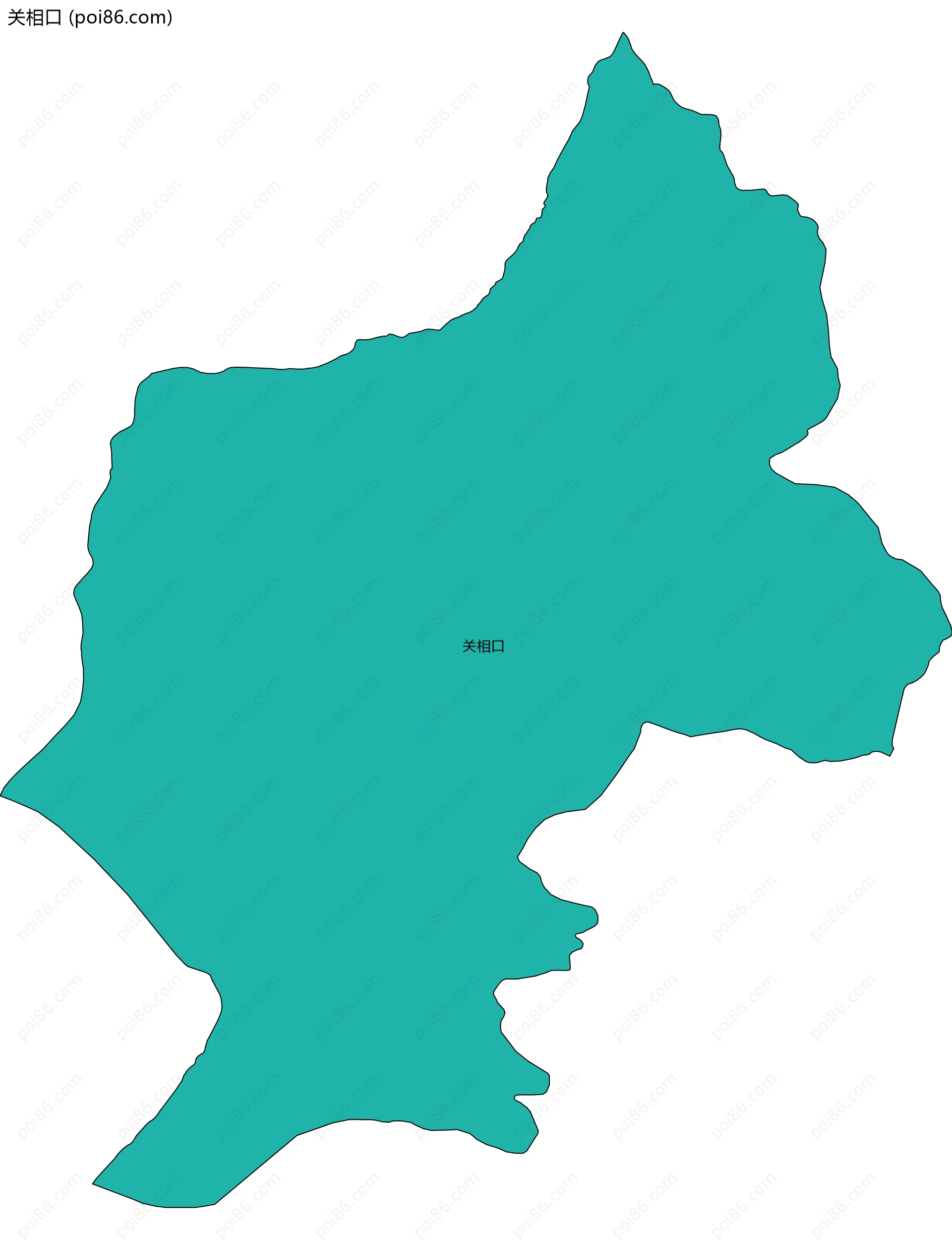 关相口边界地图