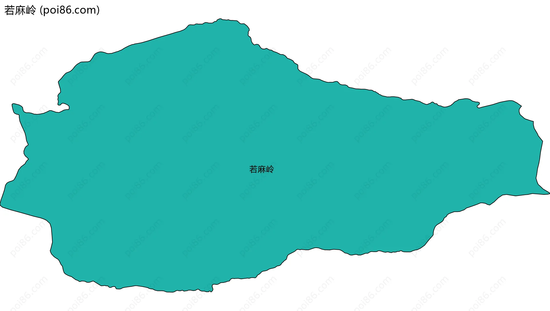 若麻岭边界地图